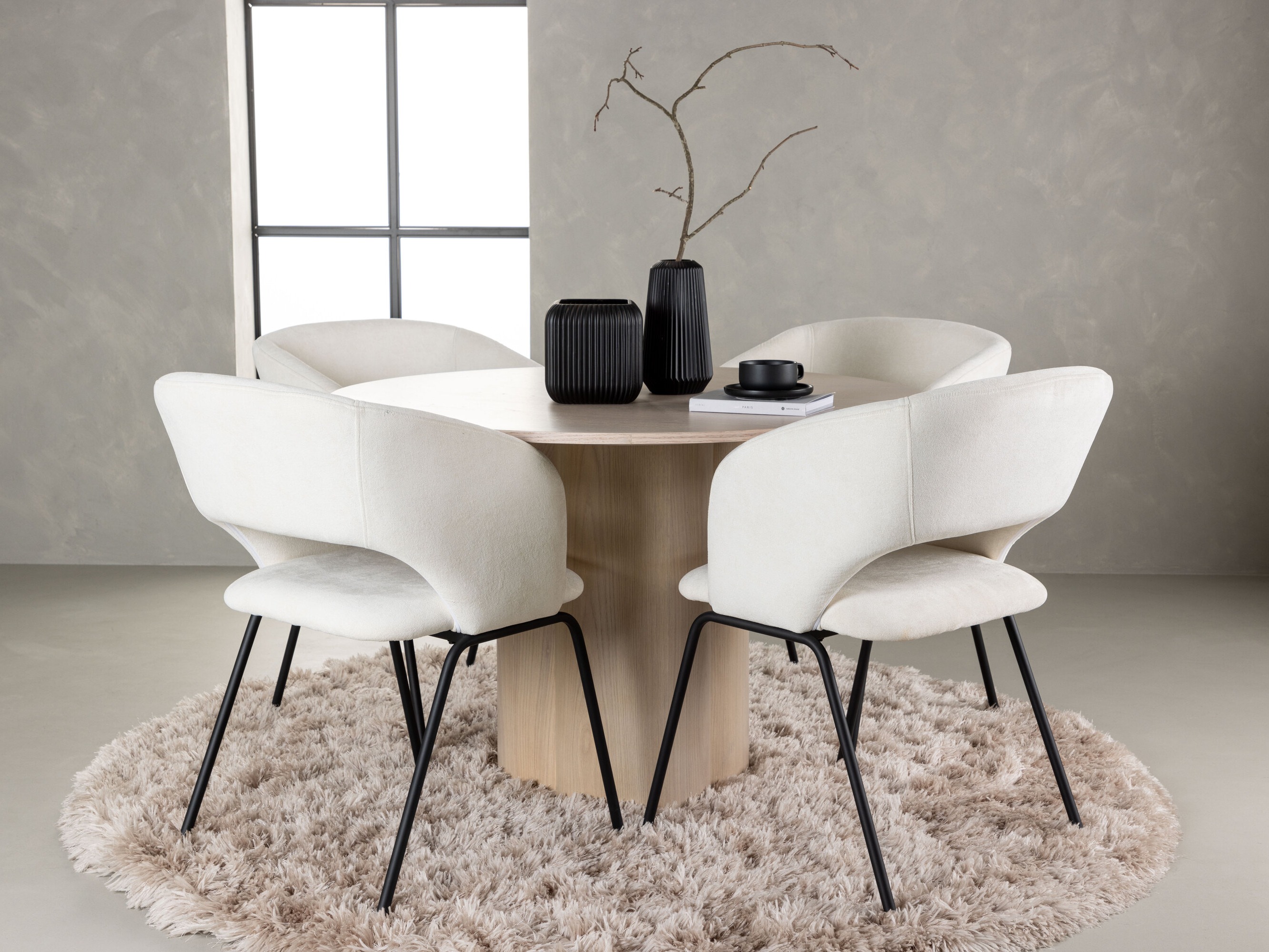 Salle à manger complète Dallas 5132 (Clair bois)