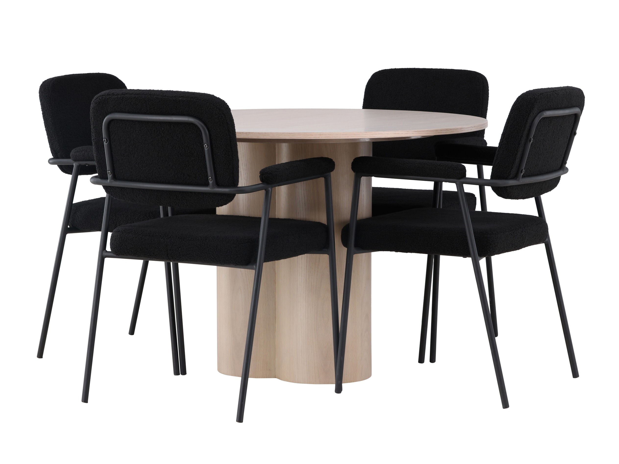 Salle à manger complète Dallas 4358 (Clair bois)