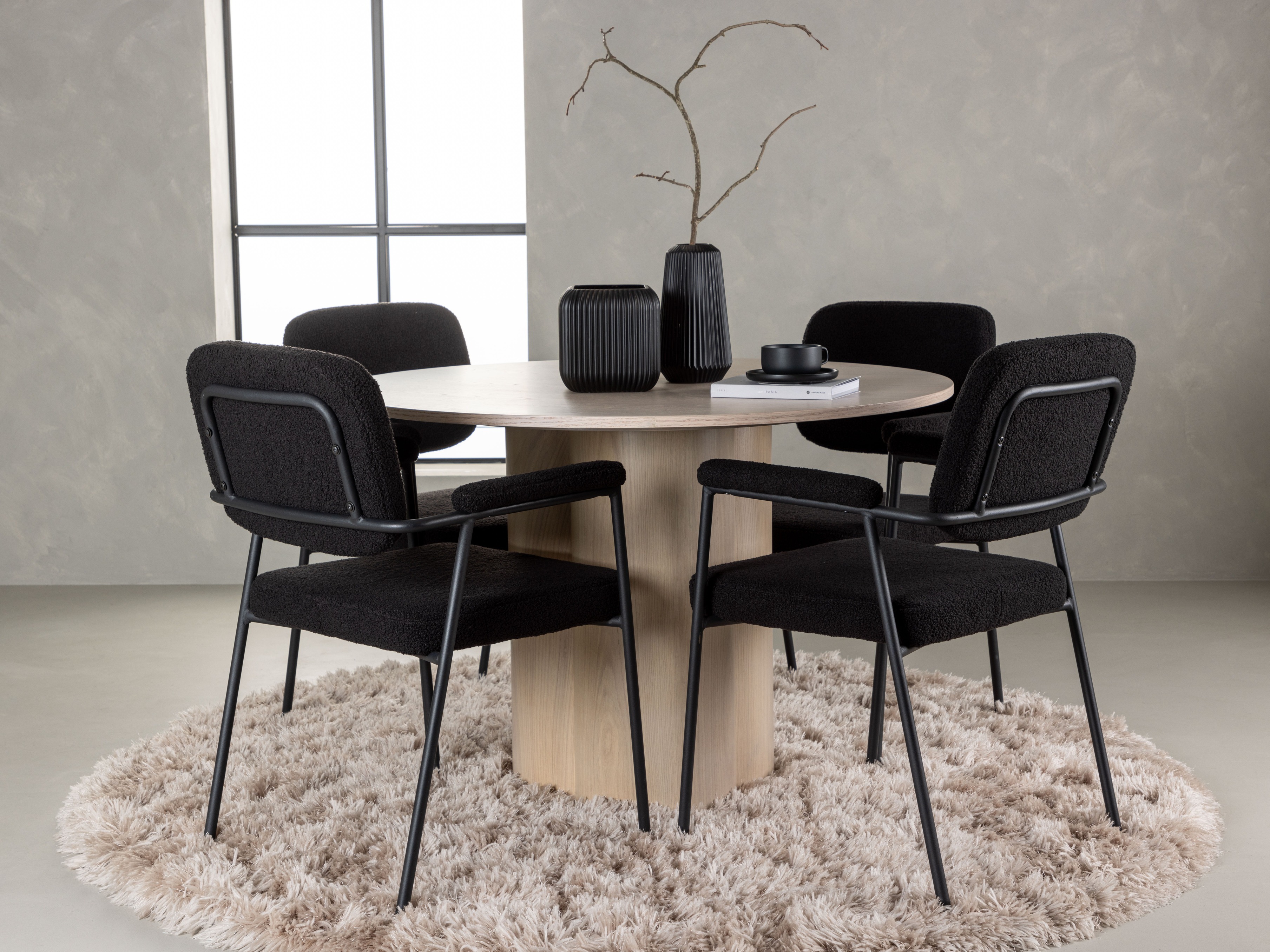 Salle à manger complète Dallas 4358 (Clair bois)