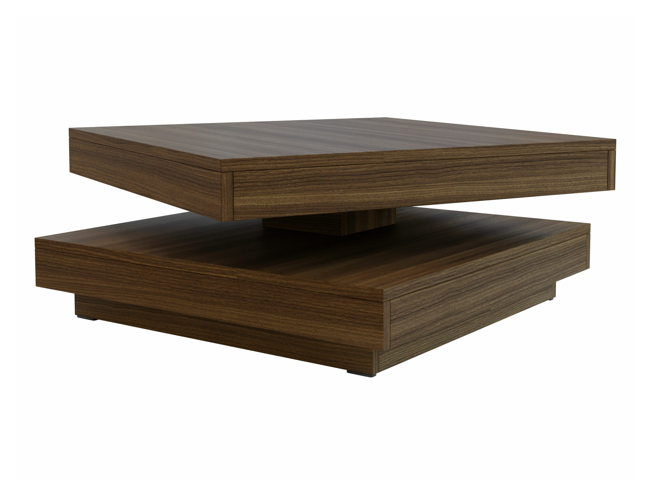 Table basse transformateur Comfivo Pisces (Noyer)