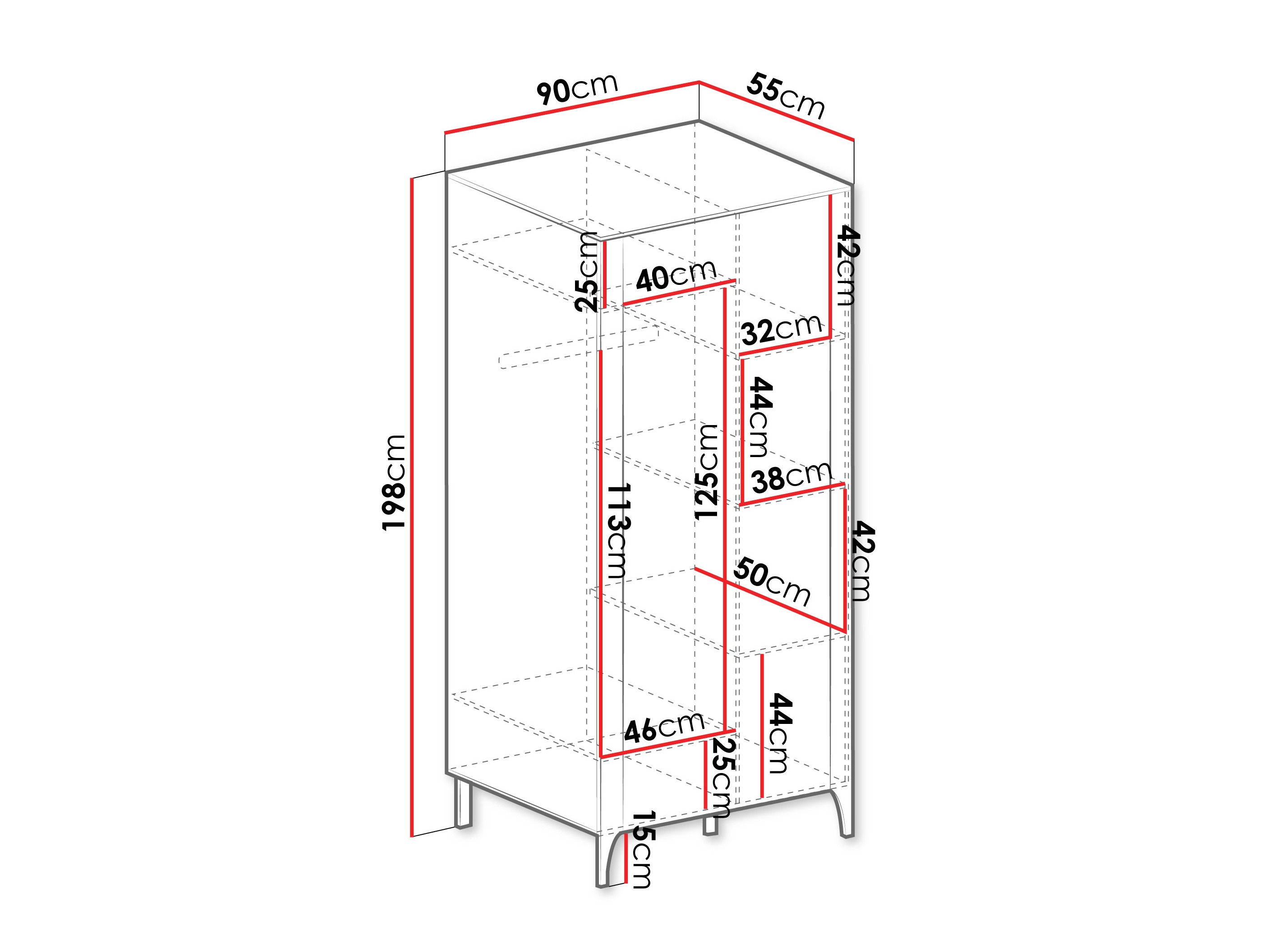 Armoire Mavtoru 106 (Noir)