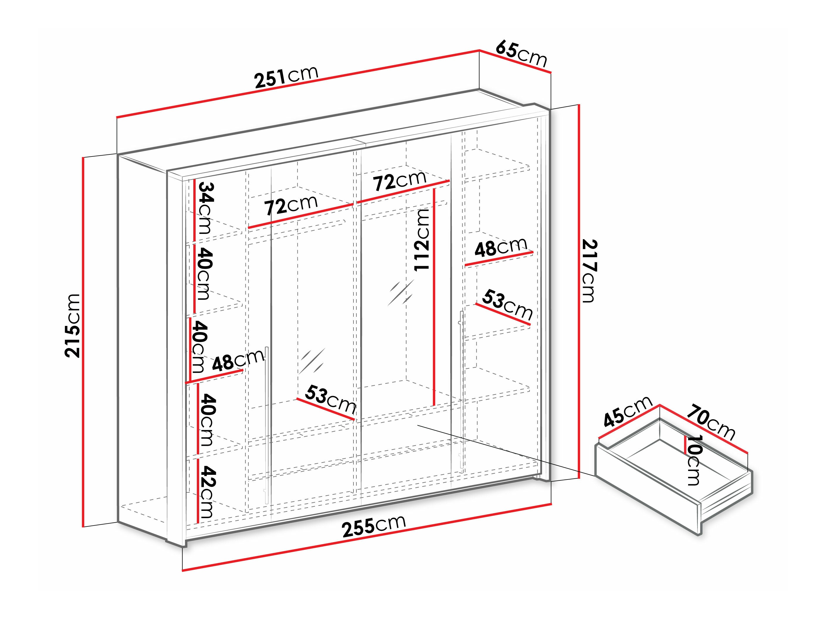 Armoire Honolulu 260