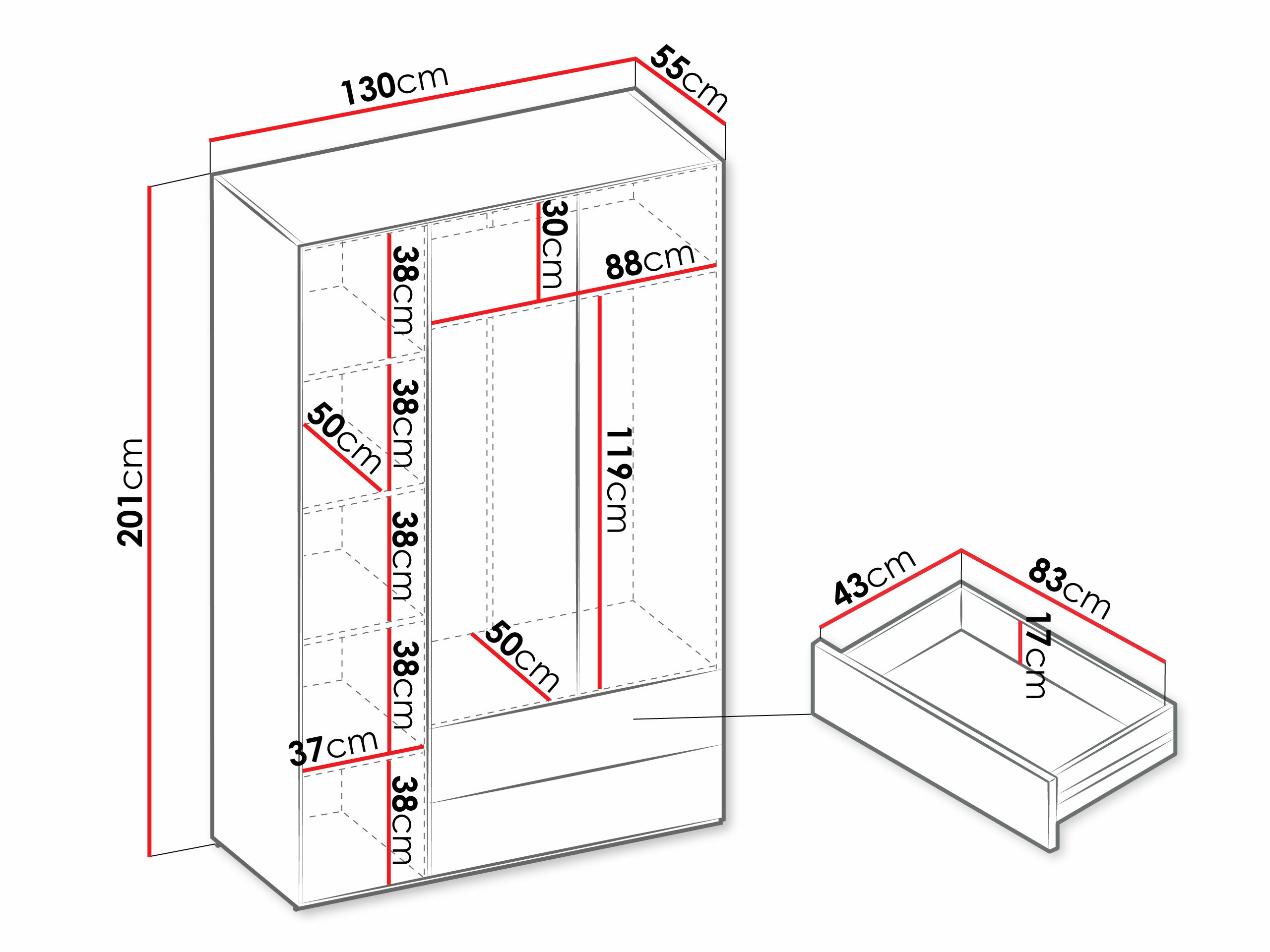 Armoire Tivseva 100