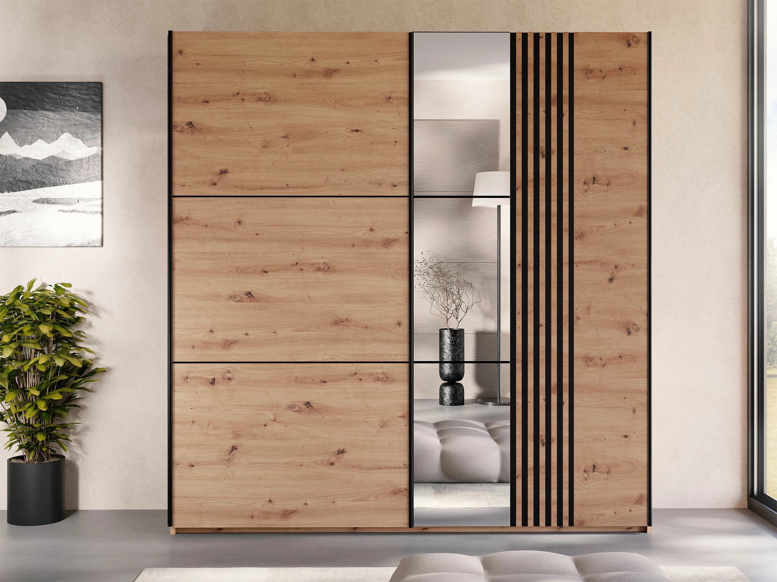 Armoire Honolulu 253 (Chêne Artisan)