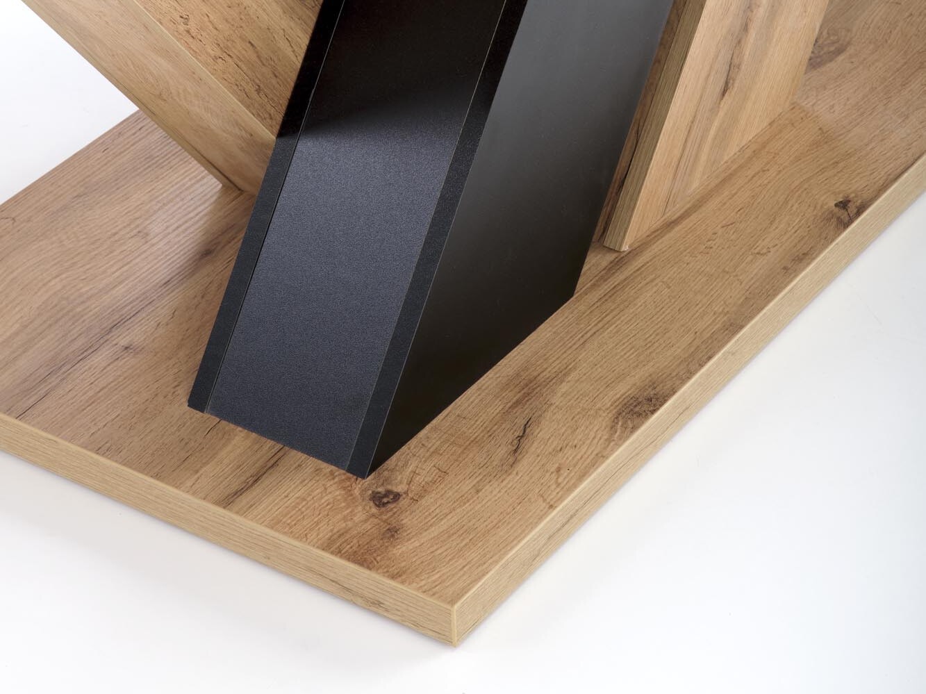 Table Houston 2091 (Chêne wotan + Noir)