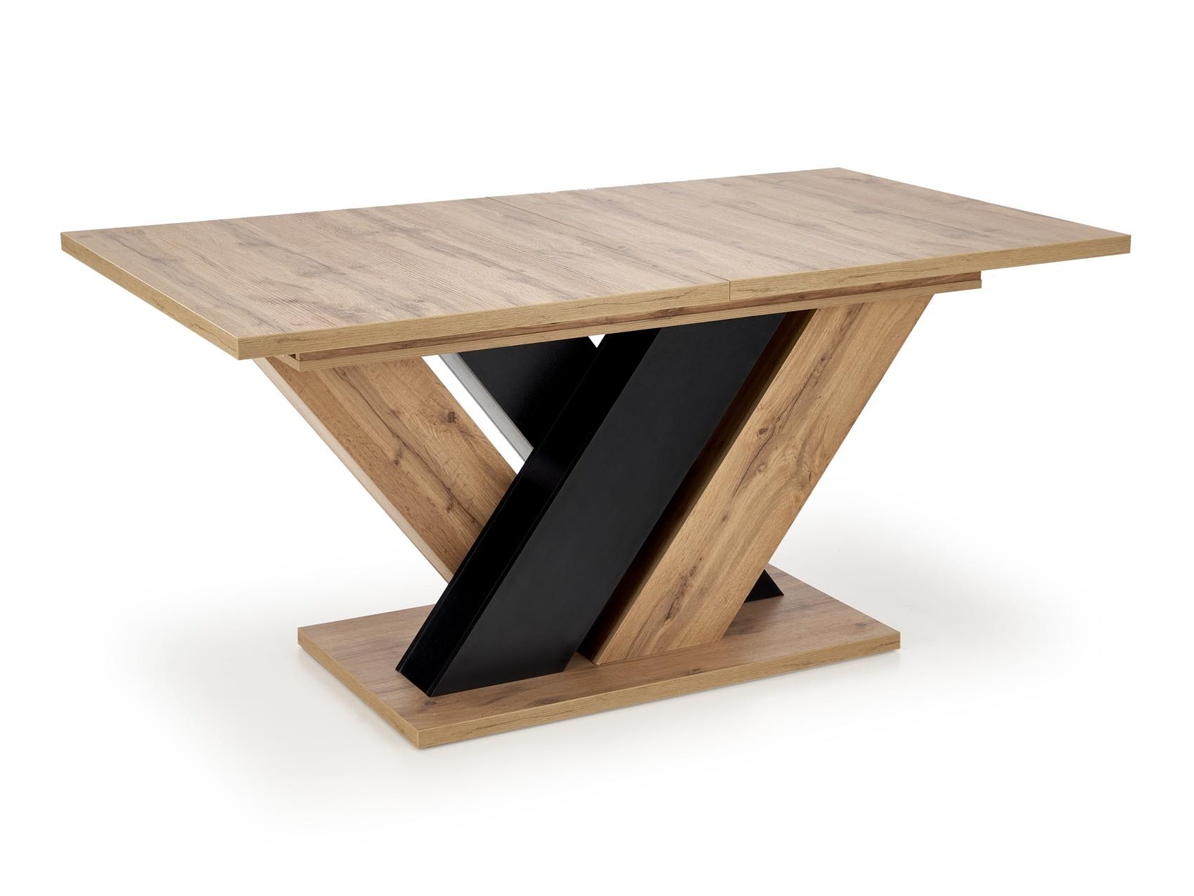 Table Houston 2091 (Chêne wotan + Noir)