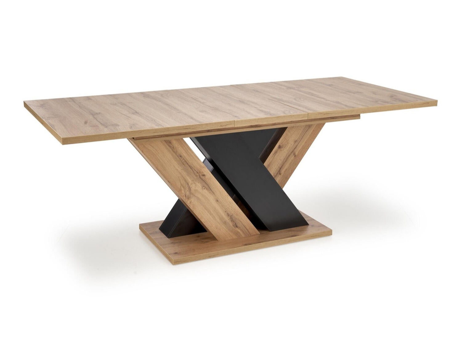 Table Houston 2091 (Chêne wotan + Noir)