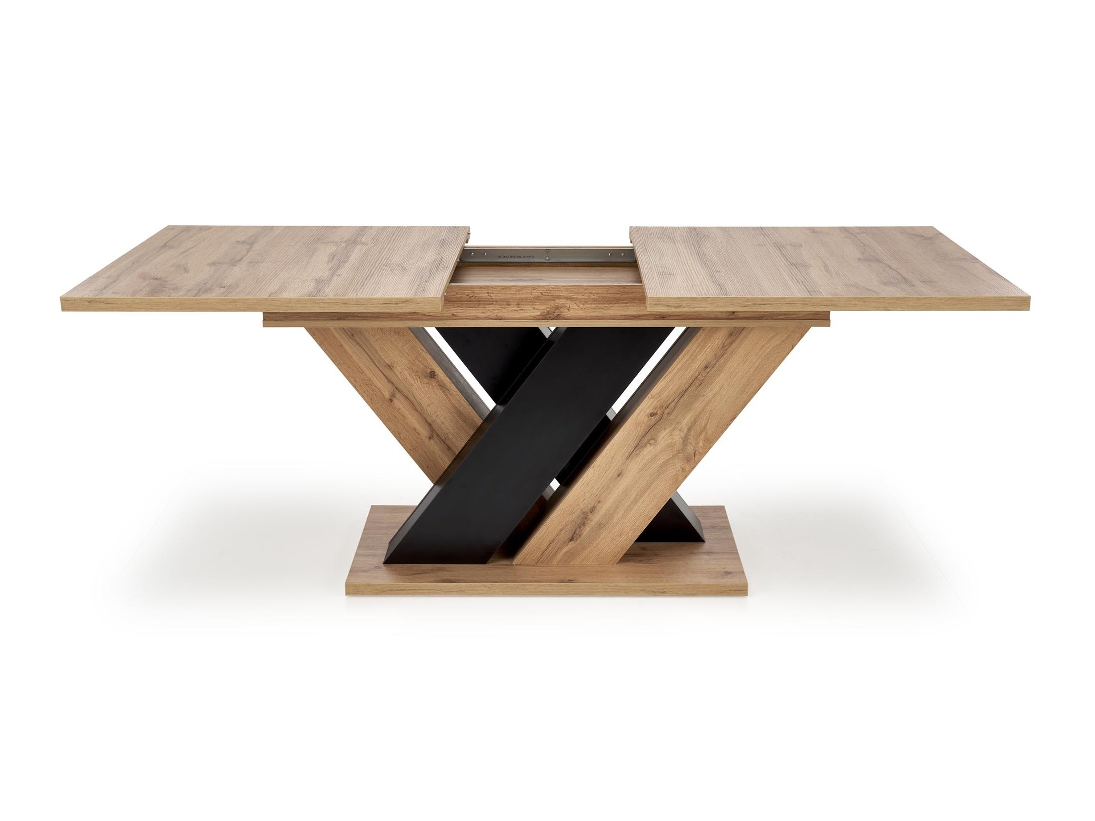 Table Houston 2091 (Chêne wotan + Noir)