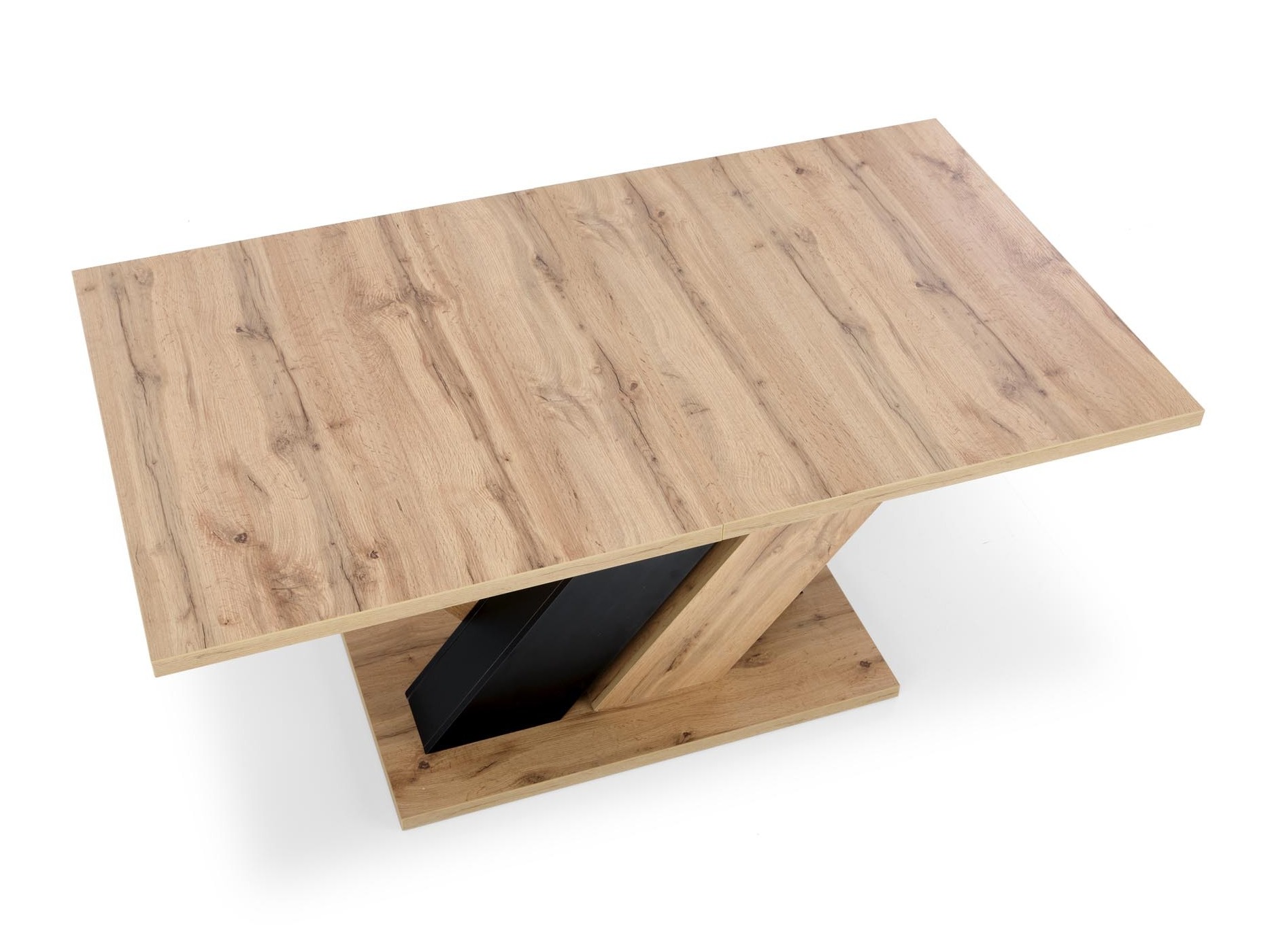 Table Houston 2091 (Chêne wotan + Noir)