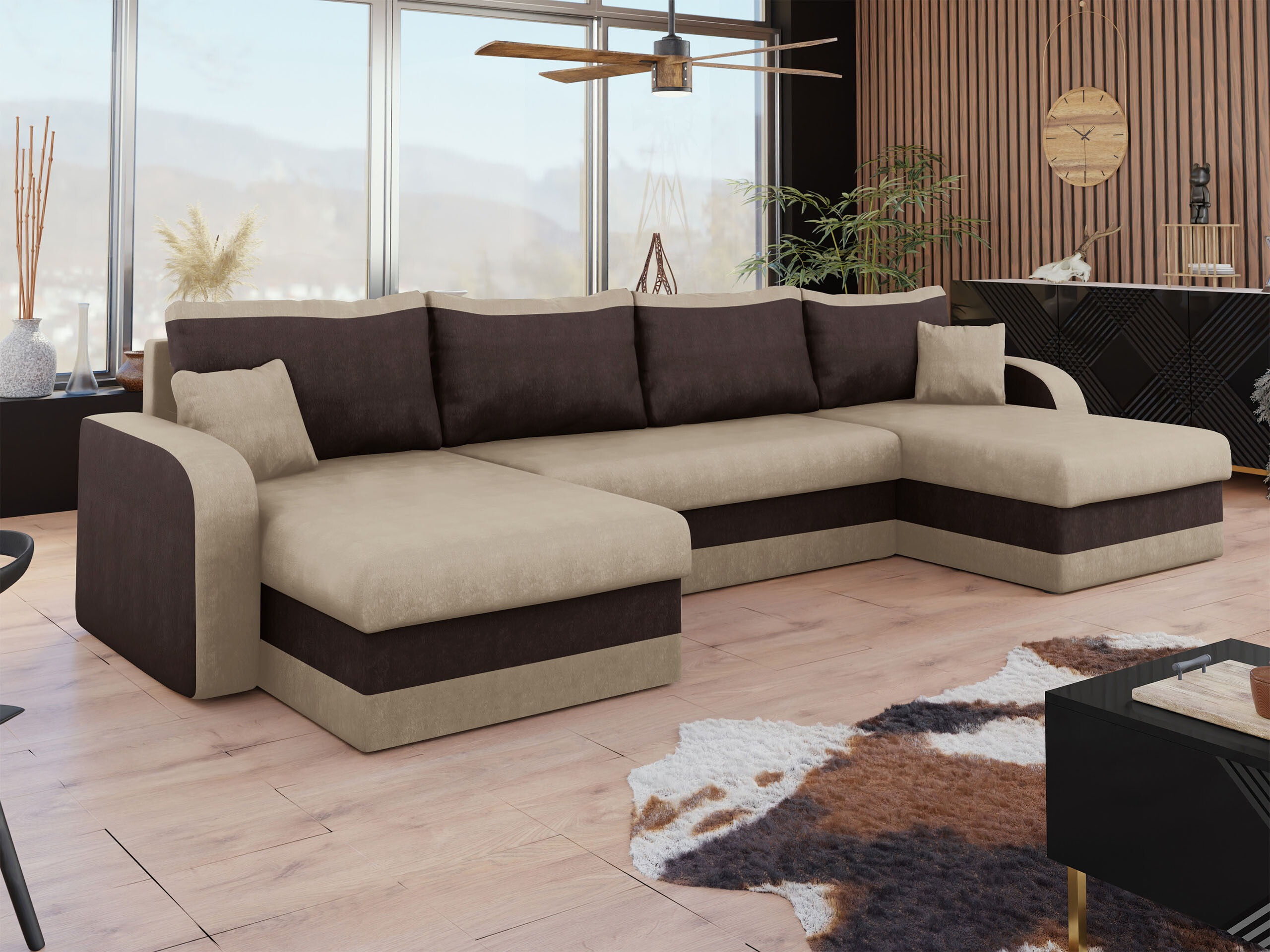 Canapé d'angle Comfivo Melissa IV (Alova 07 + Alova 68)