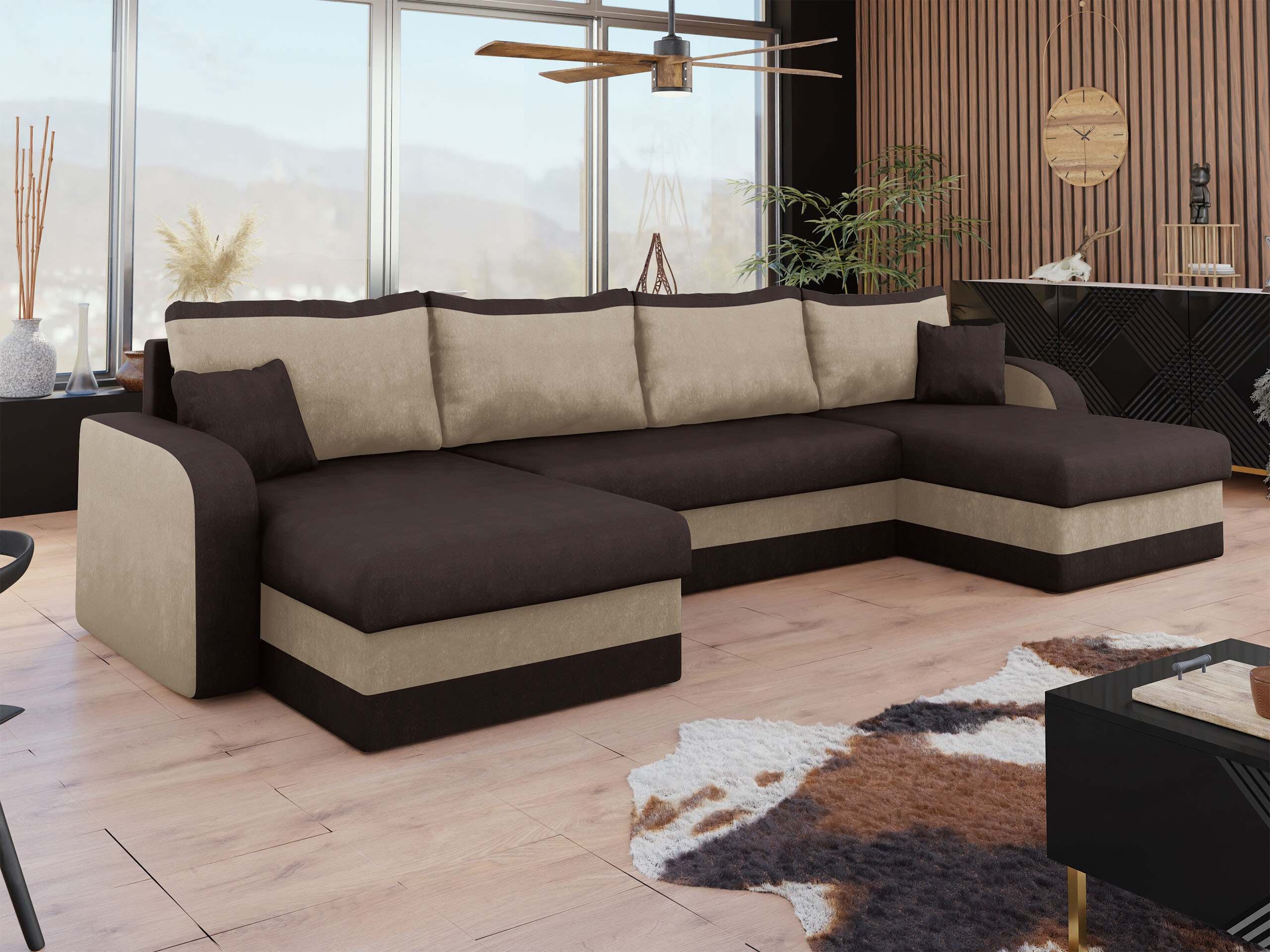 Canapé d'angle Comfivo Melissa IV (Alova 68 + Alova 07)