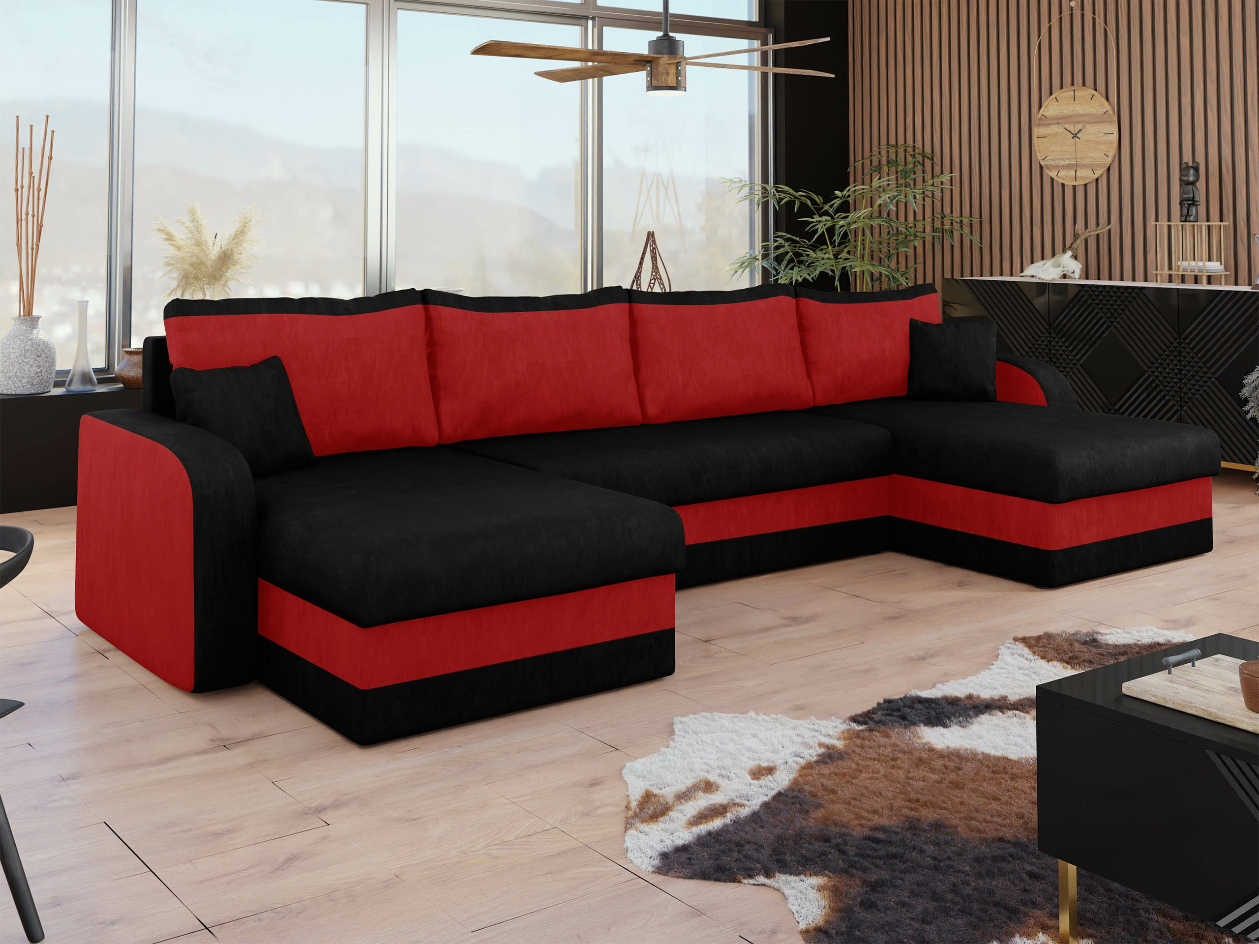 Canapé d'angle Comfivo Melissa IV (Mikrofaza 15 + Mikrofaza 22)