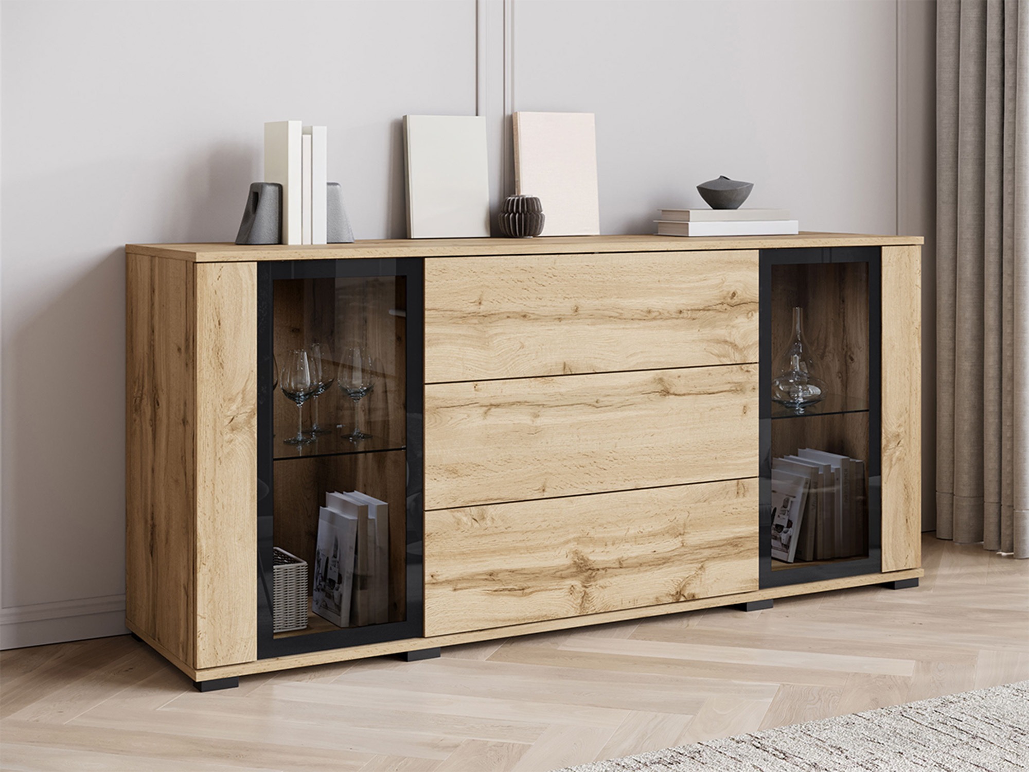 Commode Torcame 101 (Chêne wotan)