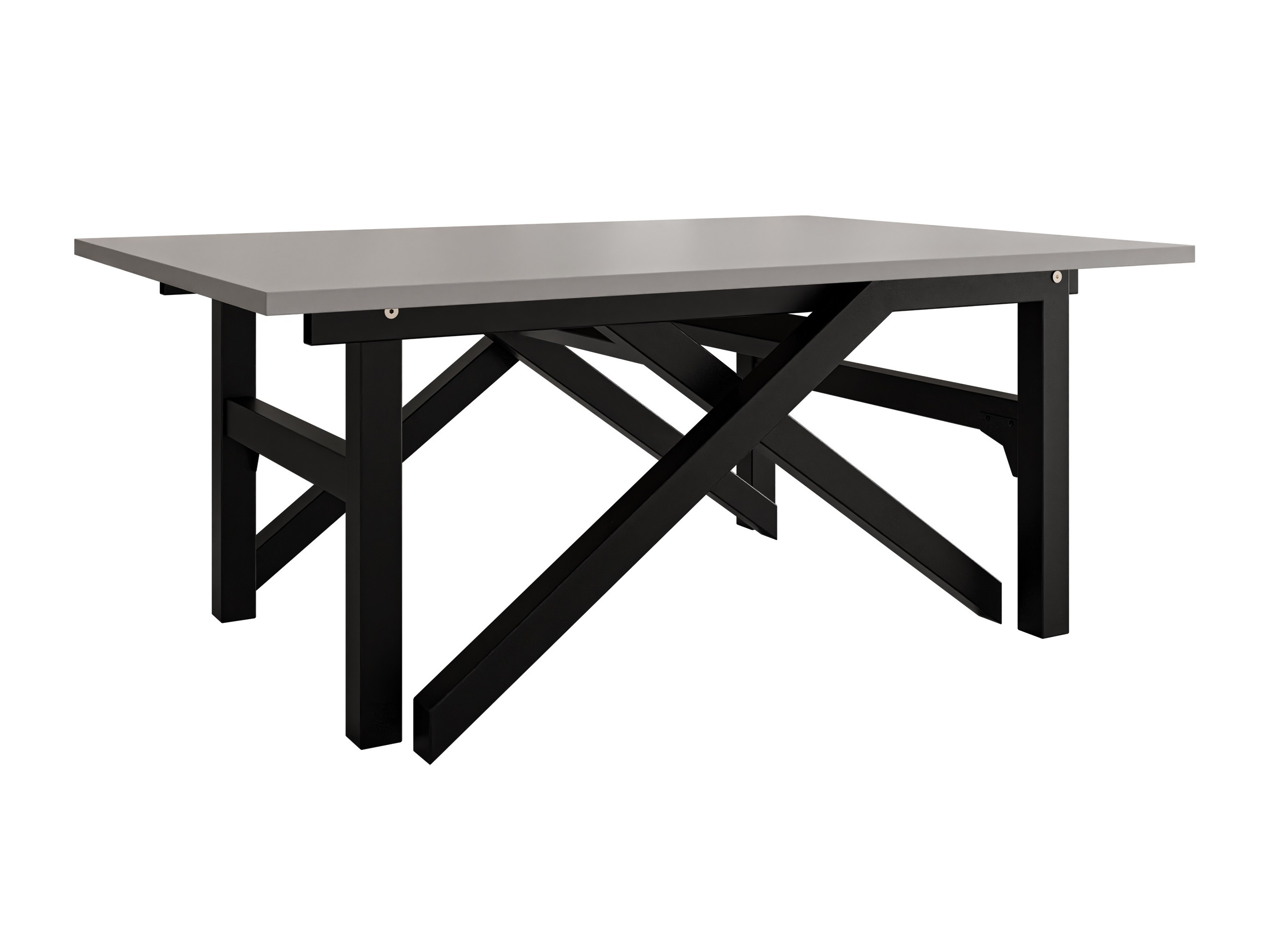 Table basse transformable Oswego 151 (Graphite + Noir)