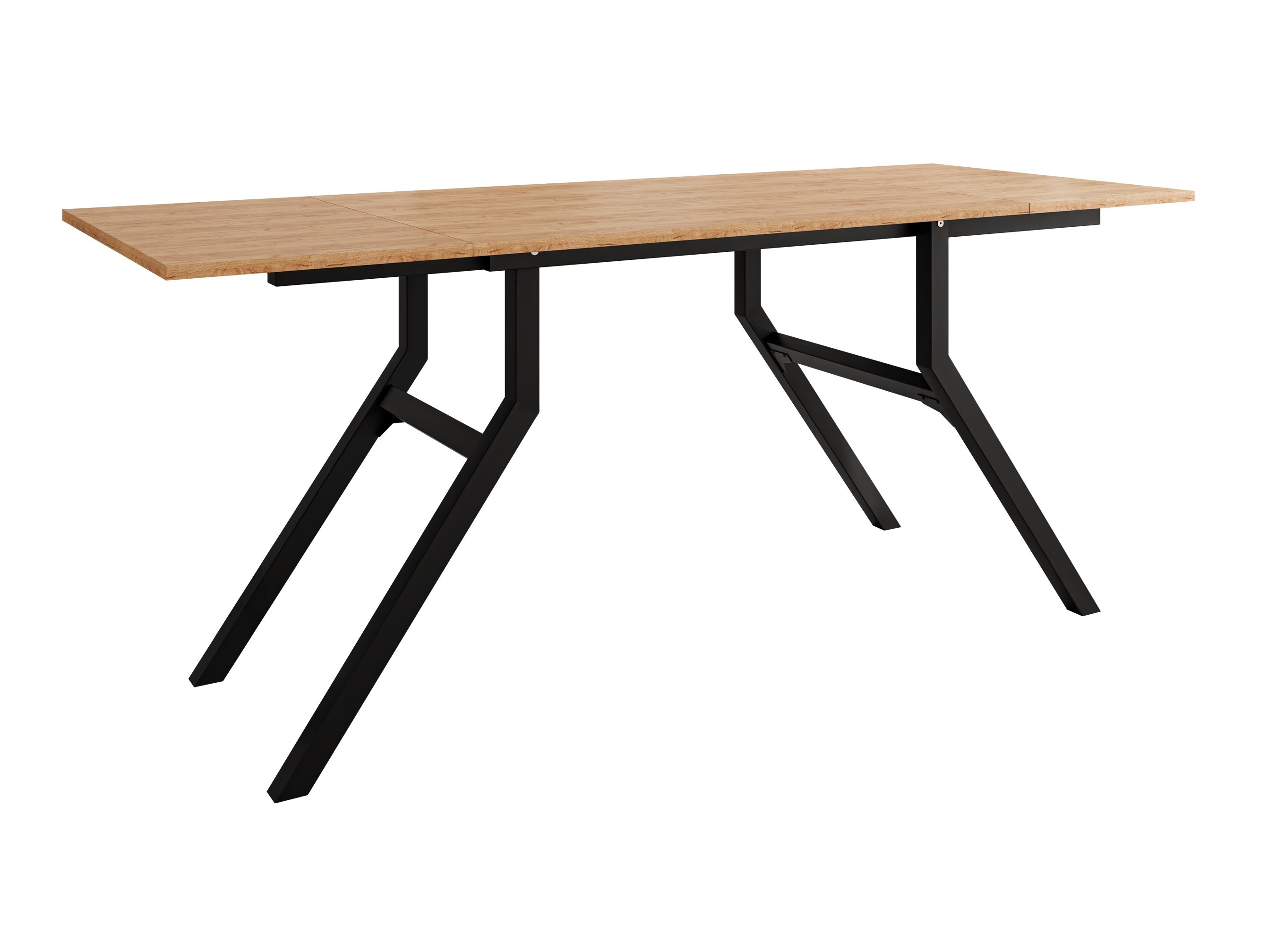 Table basse transformateur Oswego 151 (Chêne doré artisanal + Noir)