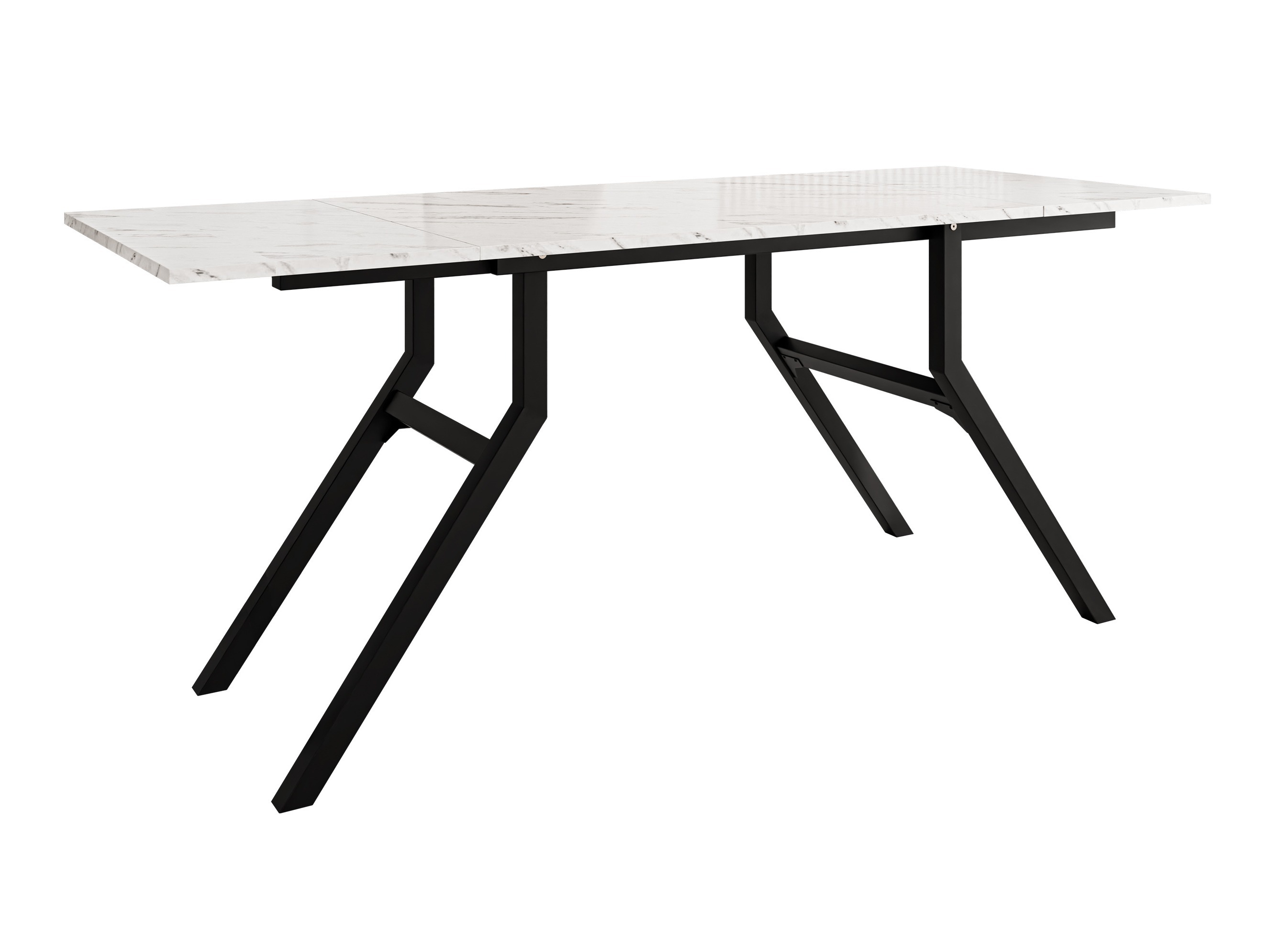 Table basse transformateur Oswego 151 (Marbre blanc + Noir)