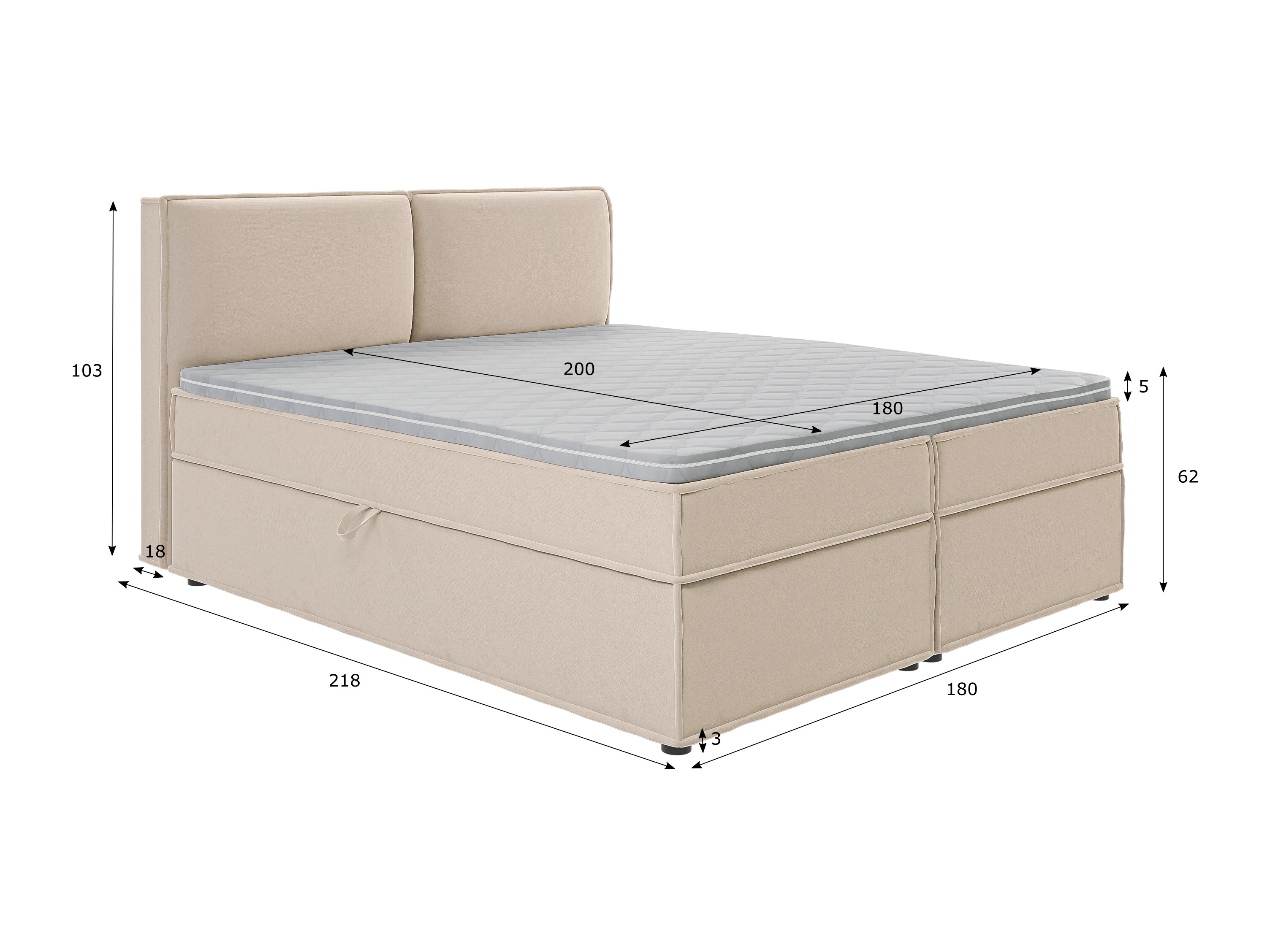 Lit boxspring Rocklin 134 (Enjoy New 01)