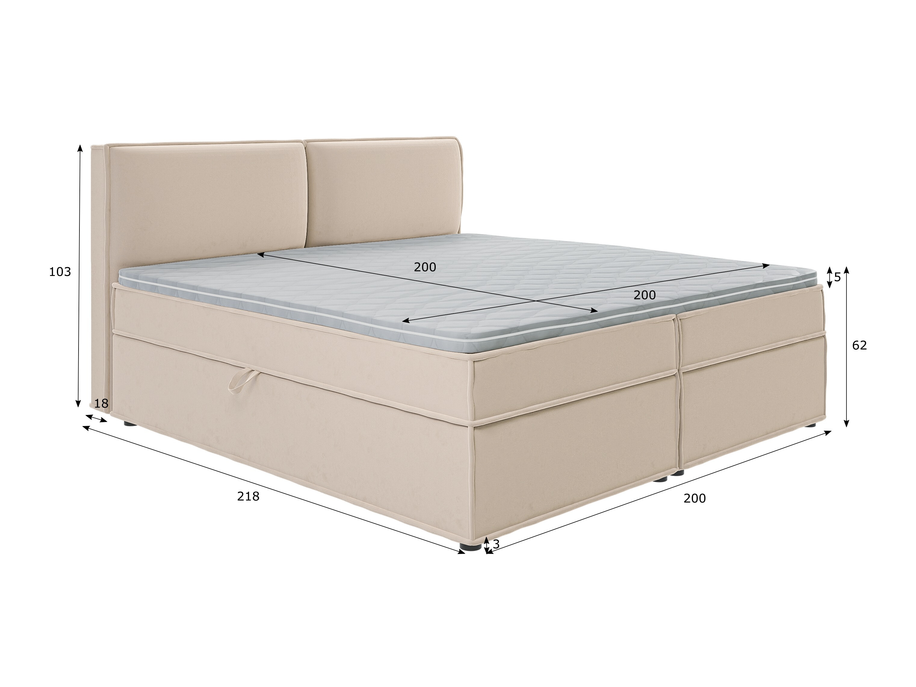 Lit boxspring Rocklin 134 (Enjoy New 01)