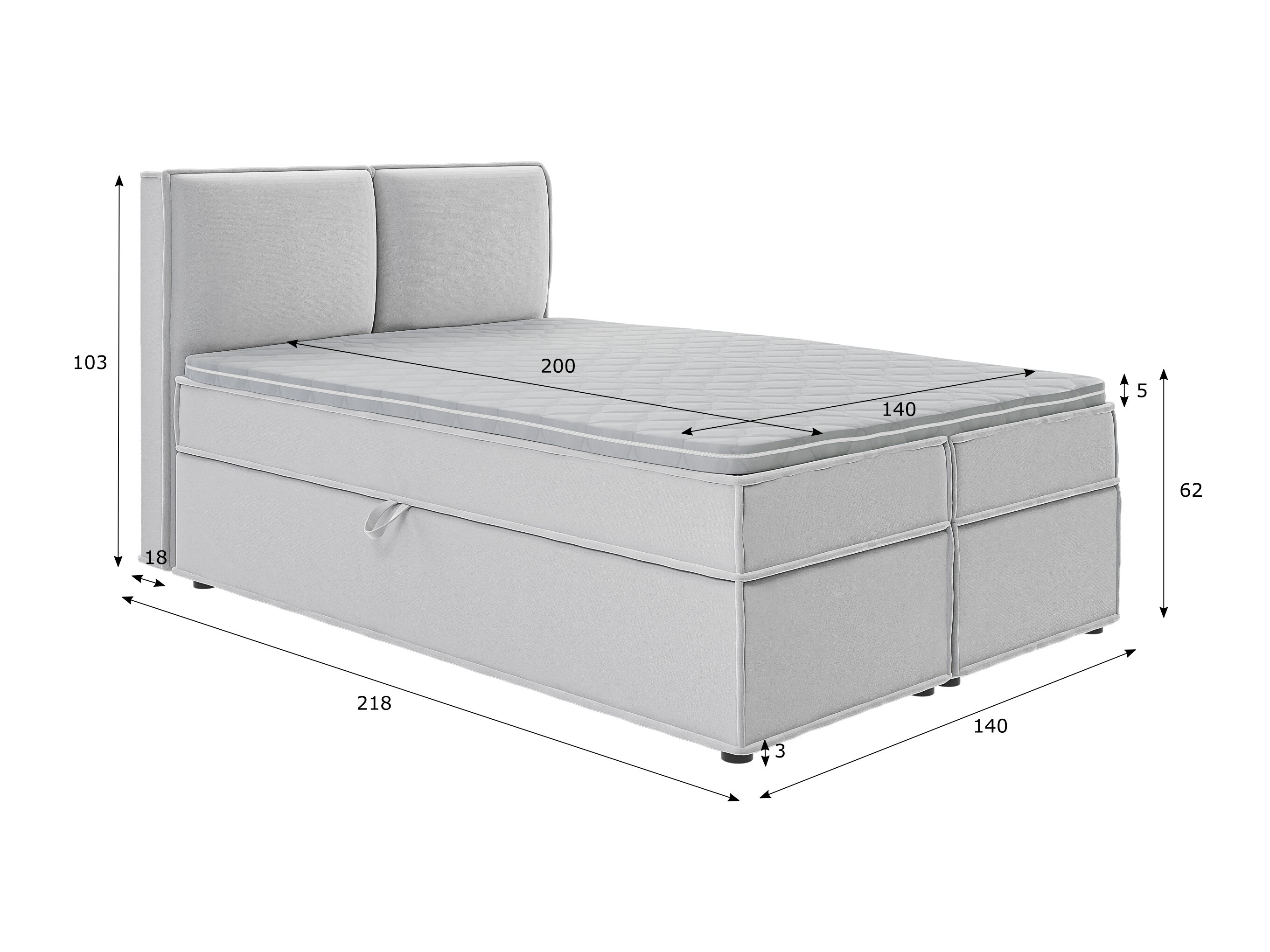 Lit boxspring Rocklin 134 (Enjoy New 20)