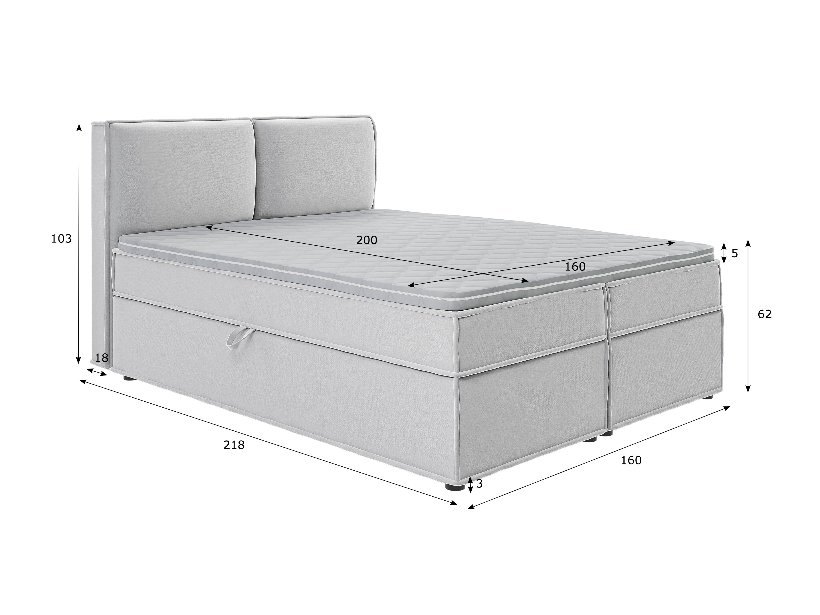 Lit boxspring Rocklin 134 (Enjoy New 20)