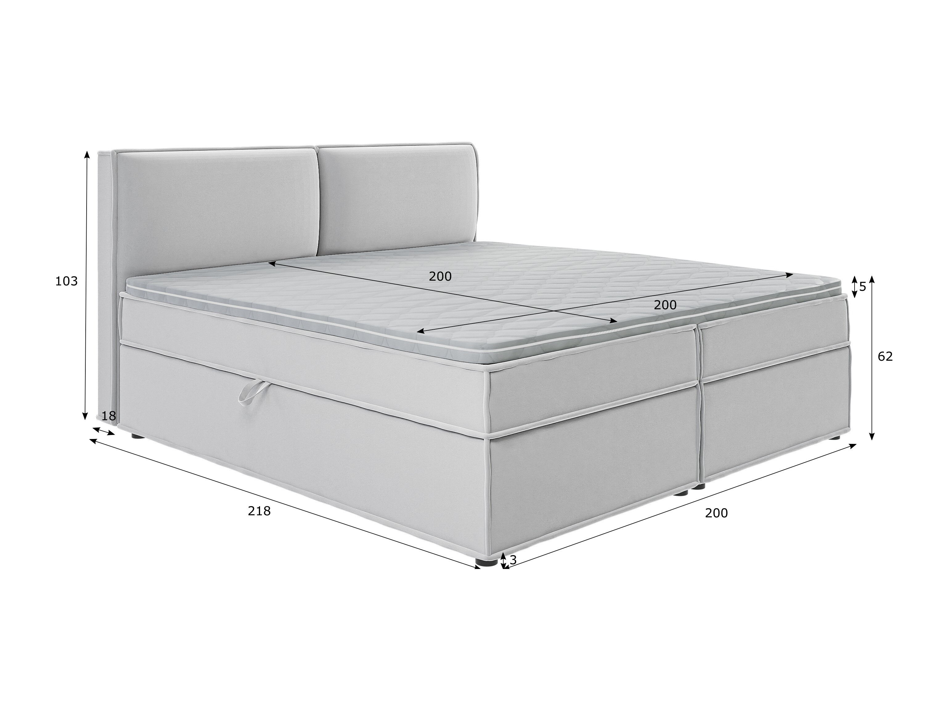 Lit boxspring Rocklin 134 (Enjoy New 20)