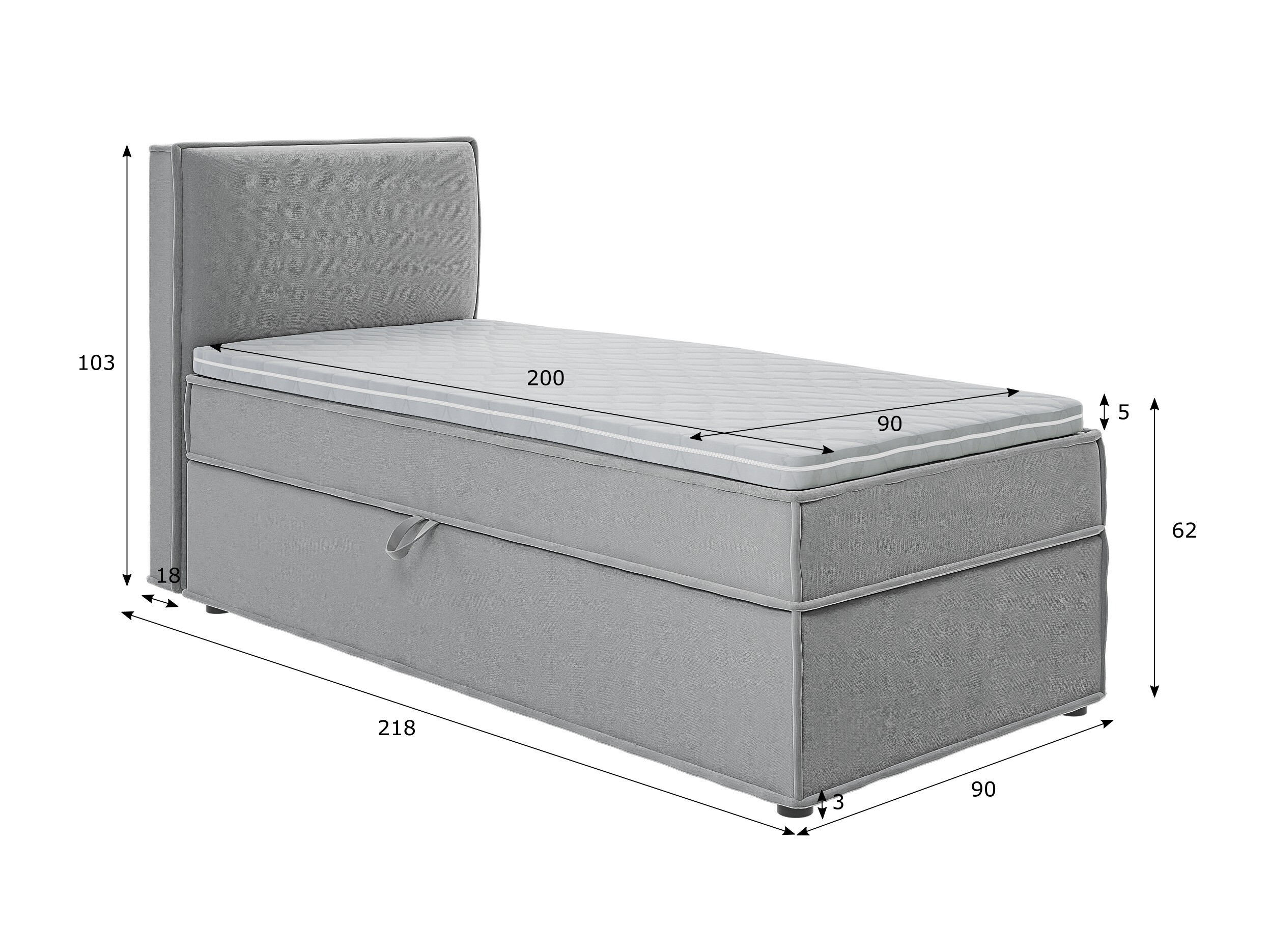 Lit boxspring Rocklin 134 (Enjoy New 21)