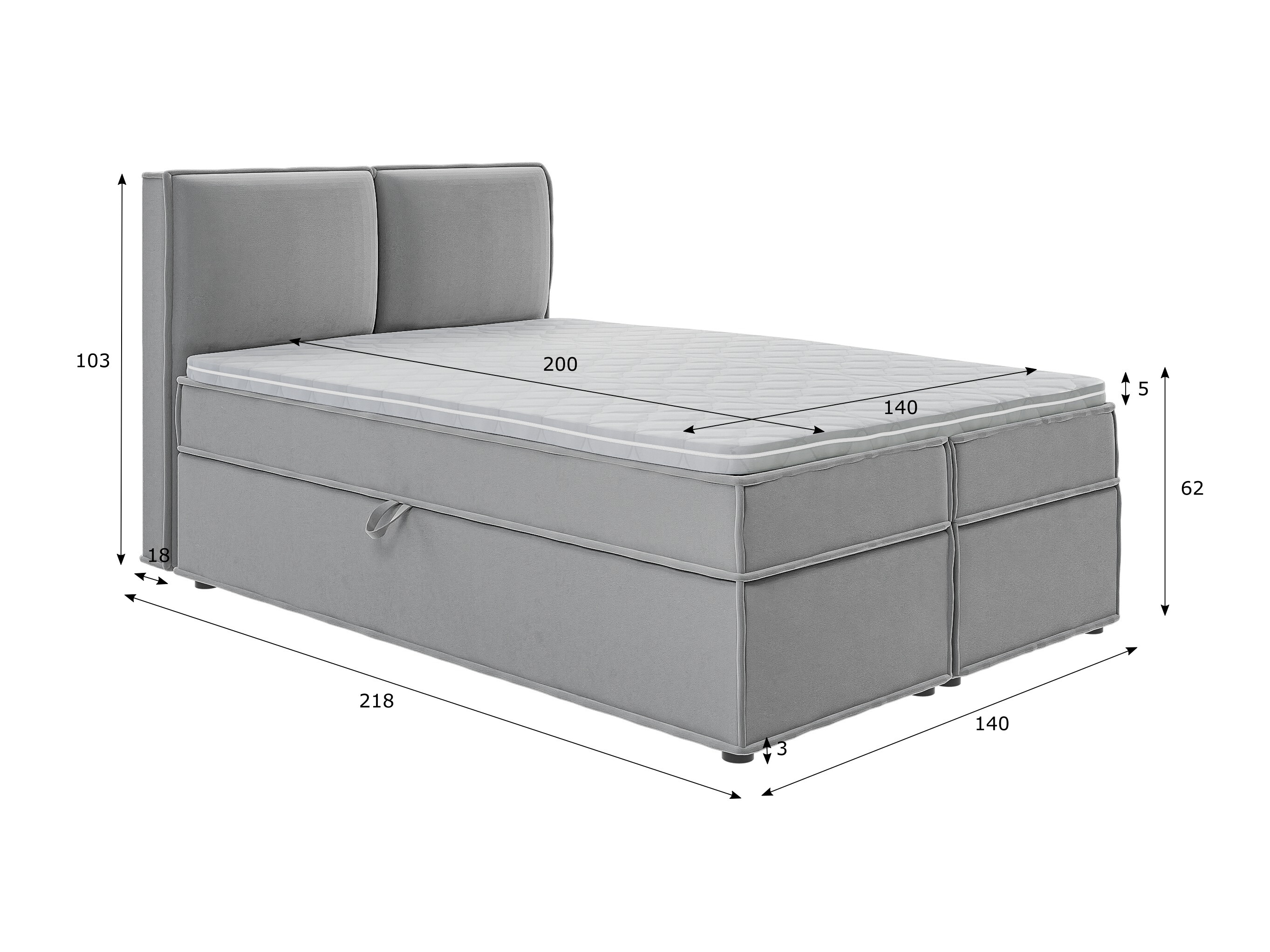 Lit boxspring Rocklin 134 (Enjoy New 21)