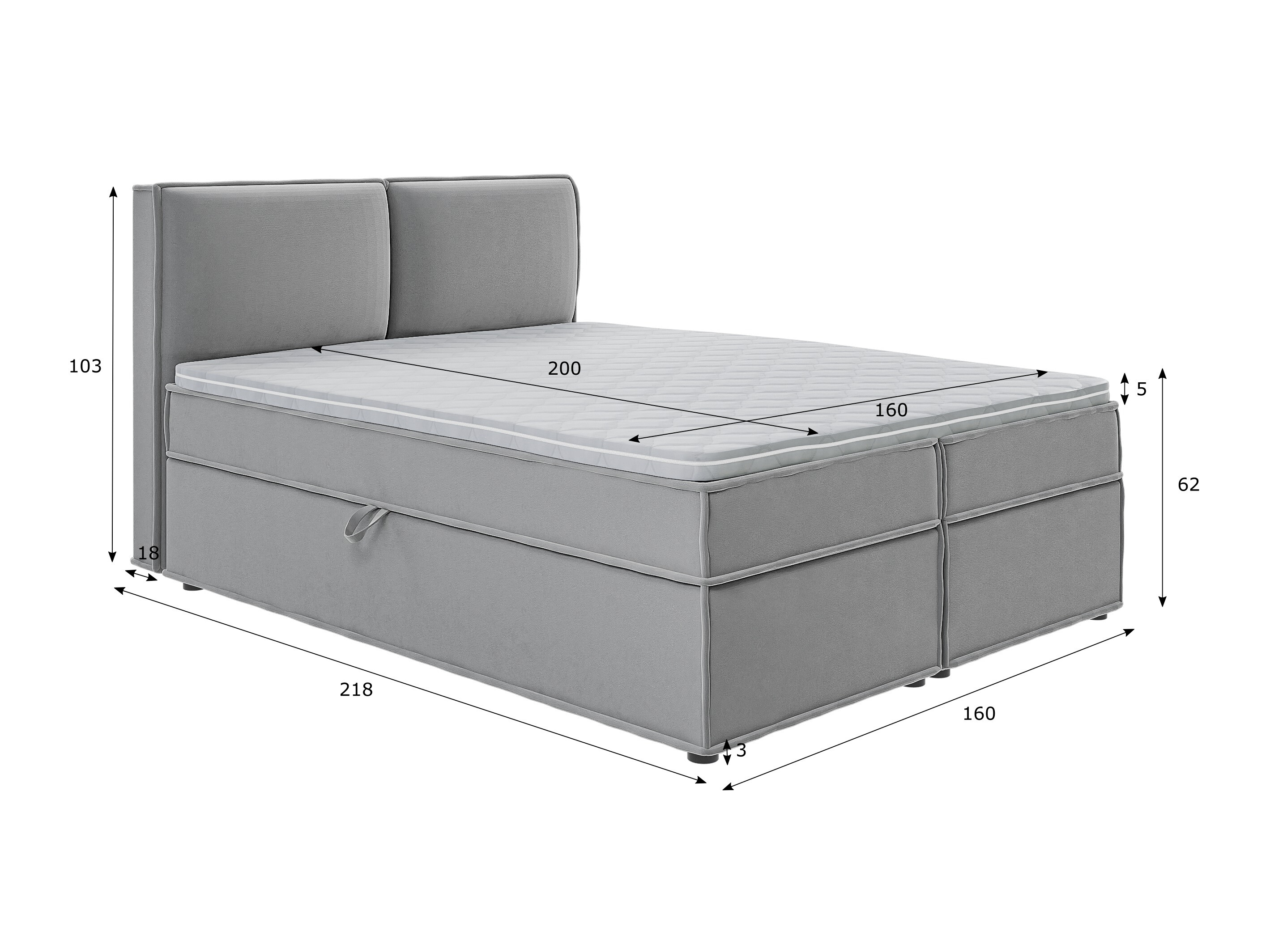 Lit boxspring Rocklin 134 (Enjoy New 21)