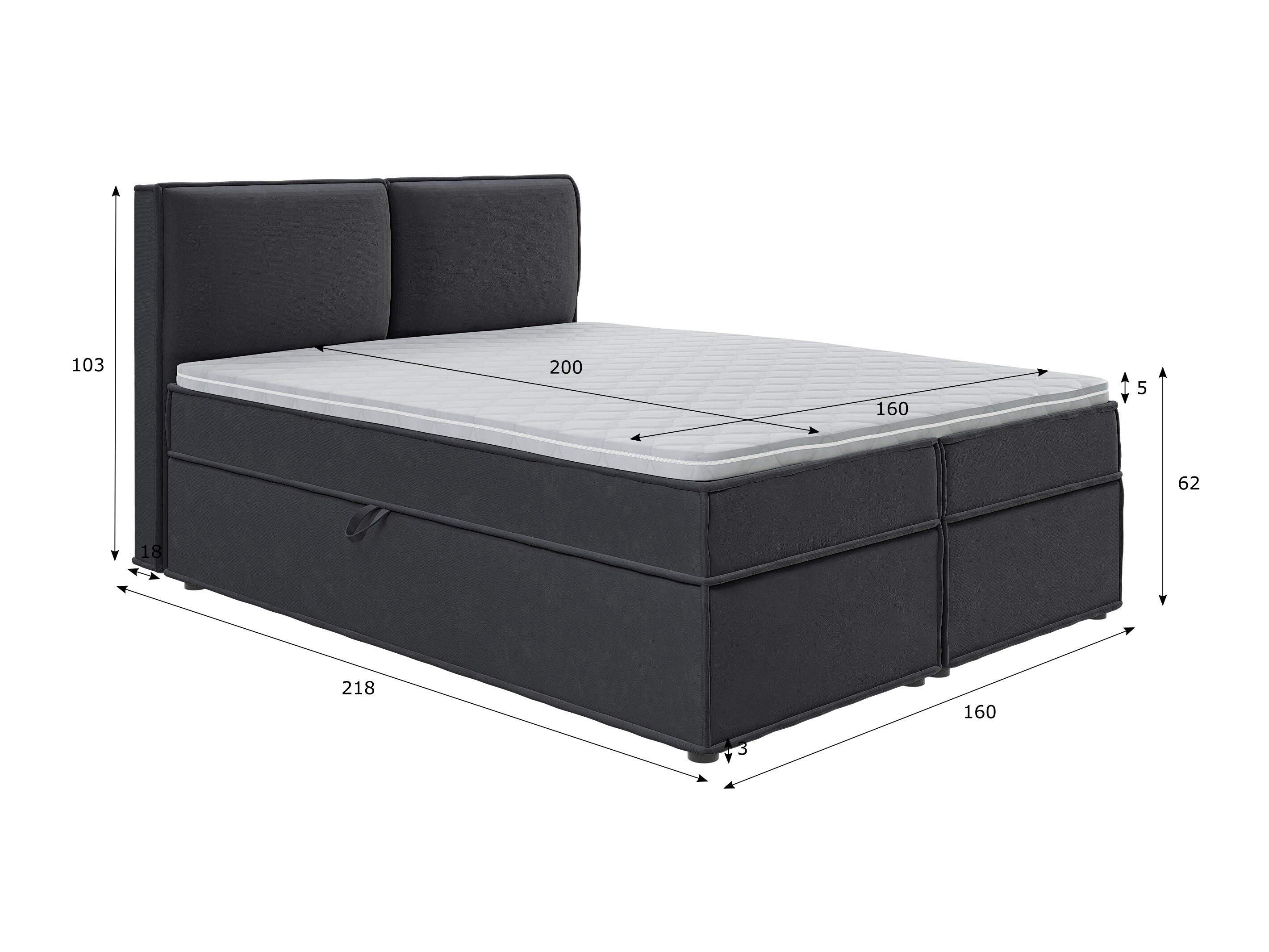 Lit boxspring Rocklin 134 (Enjoy New 24)