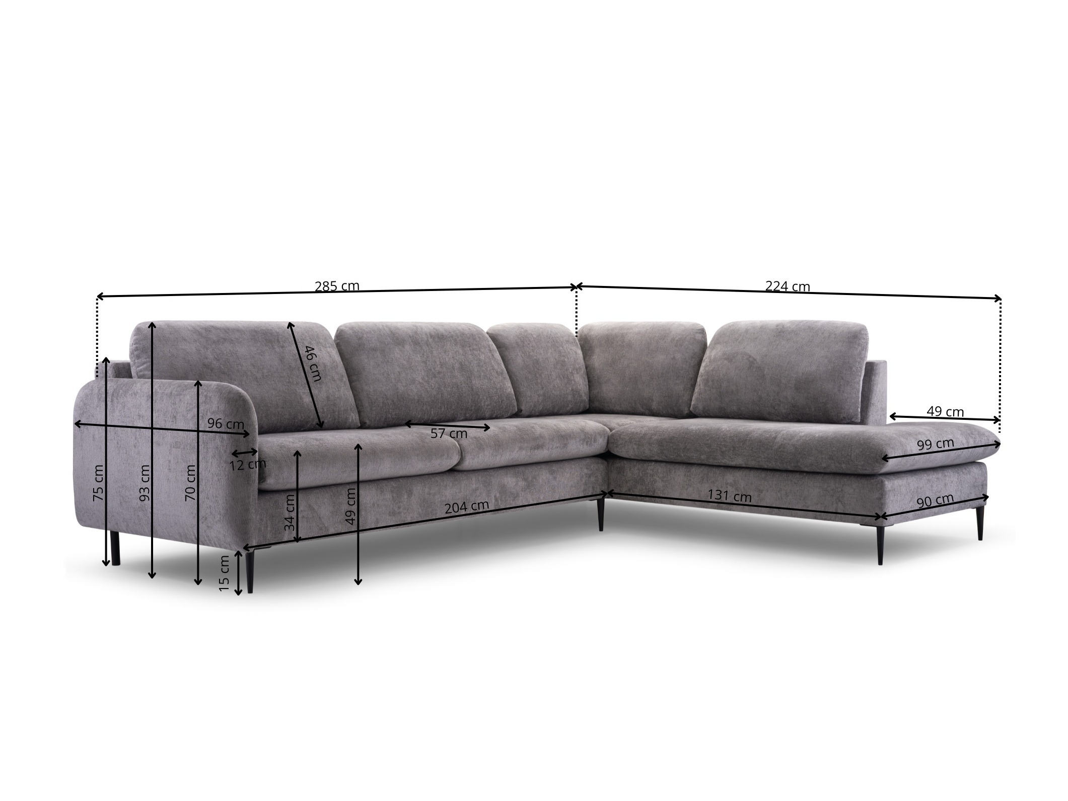 Canapé d'angle Lufkin 150 (Perfect Harmony 82)