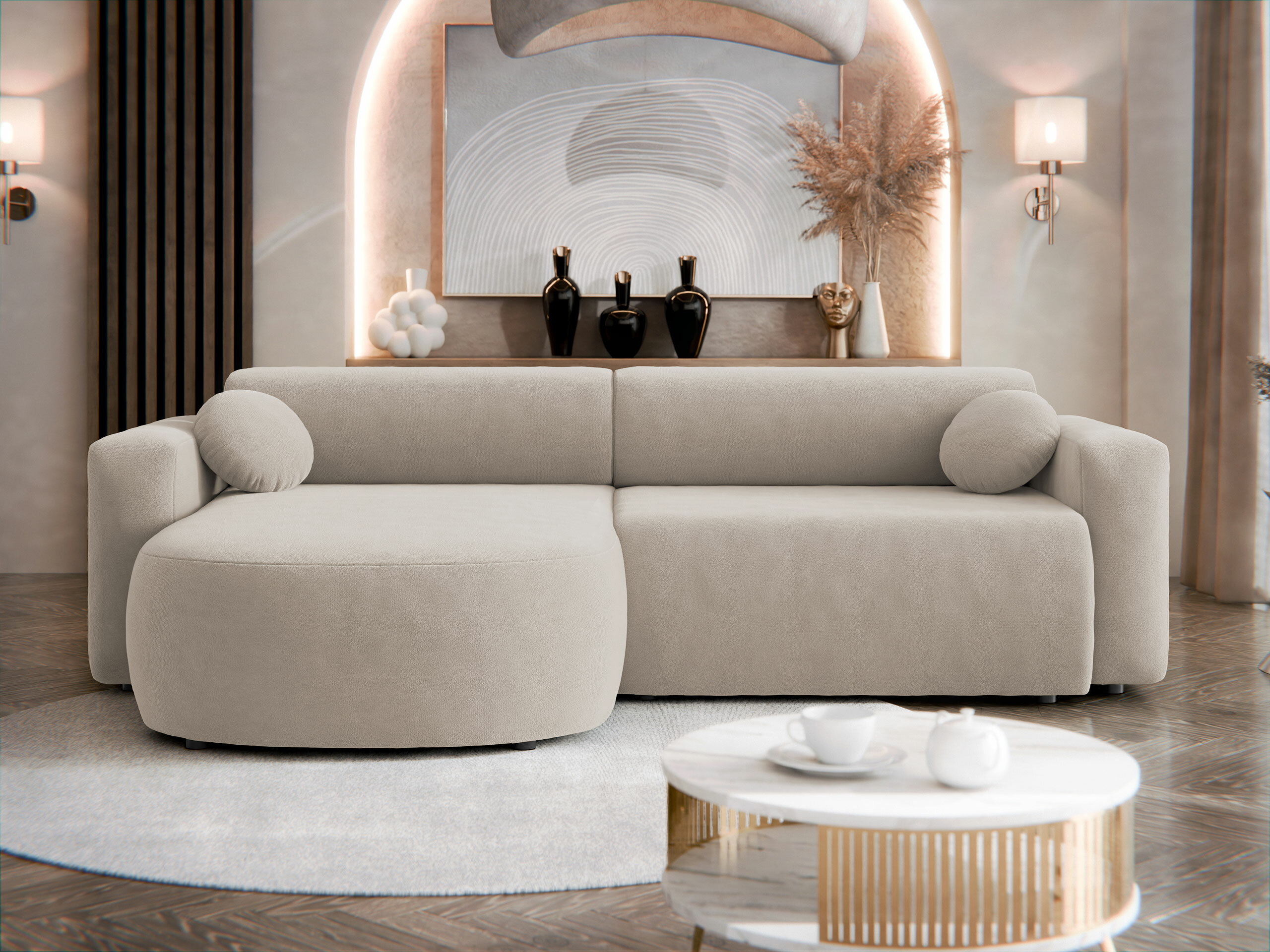 Canapé d'angle Comfivo 413 (Velo 623)