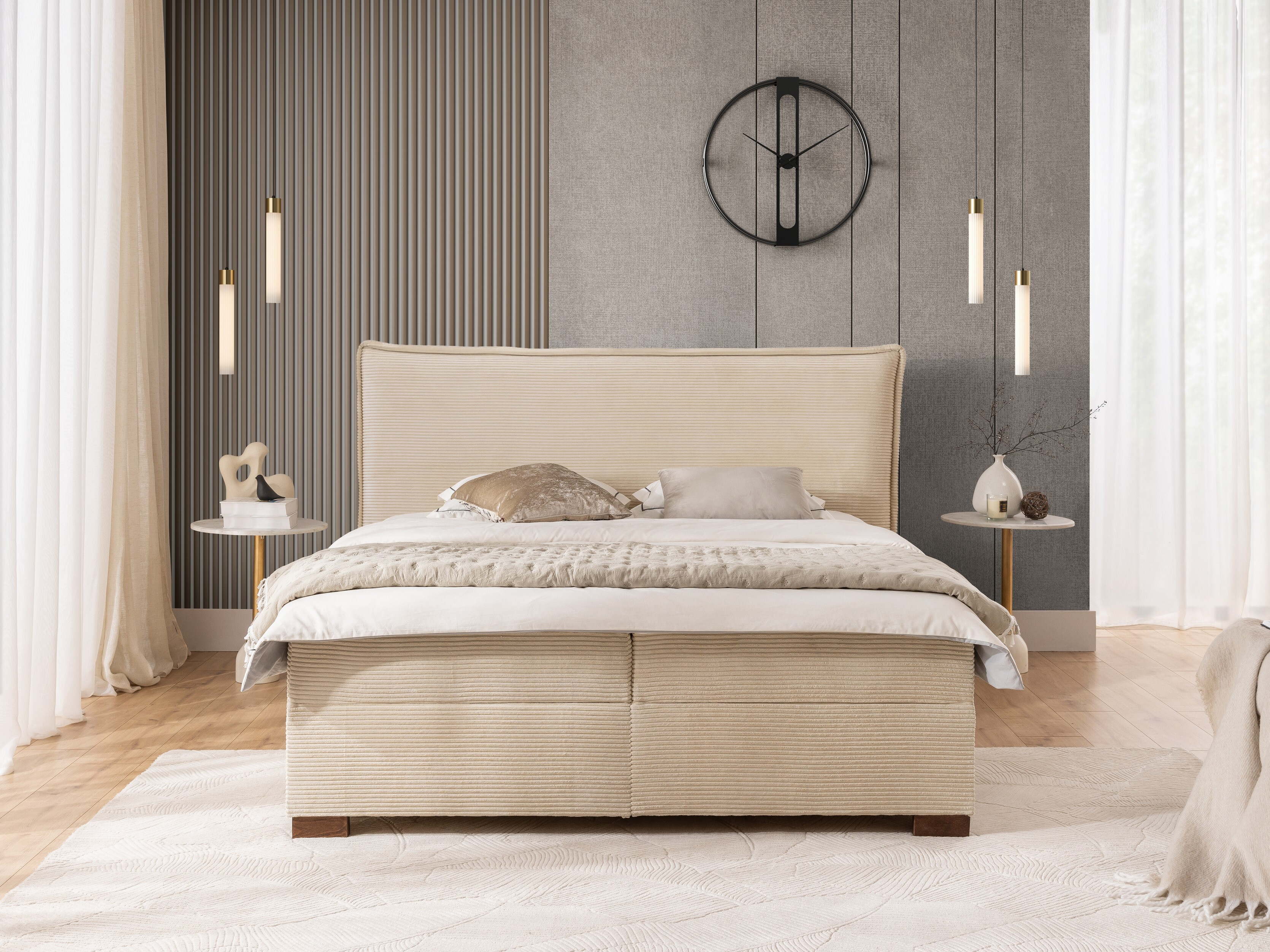 Lit boxspring Rocklin 135 (Lincoln 03)