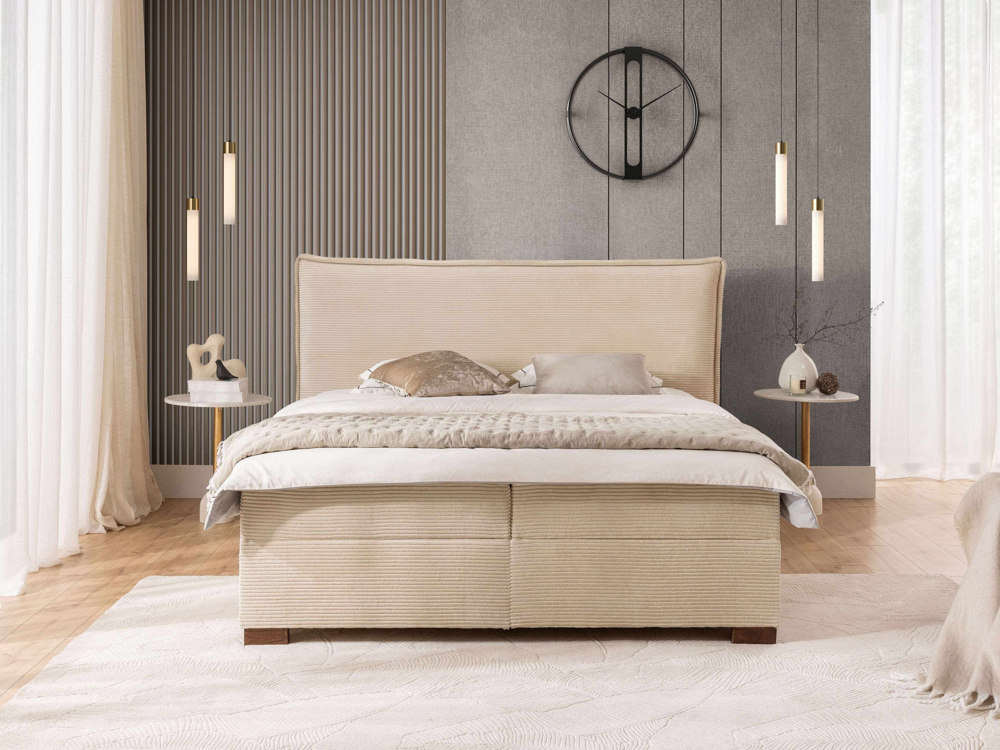 Lit boxspring Rocklin 135 (Lincoln 03)