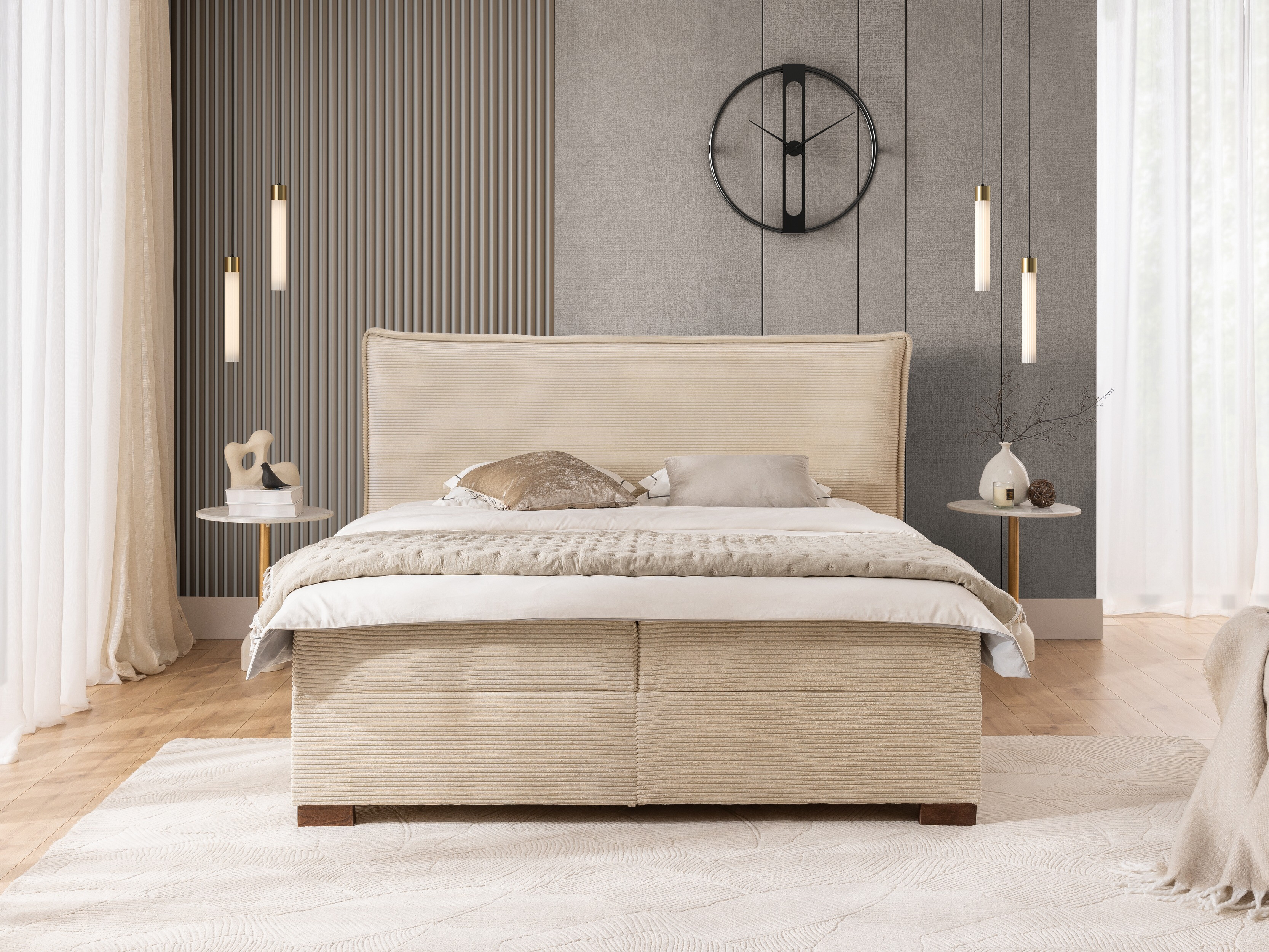 Lit boxspring Rocklin 135 (Lincoln 03)