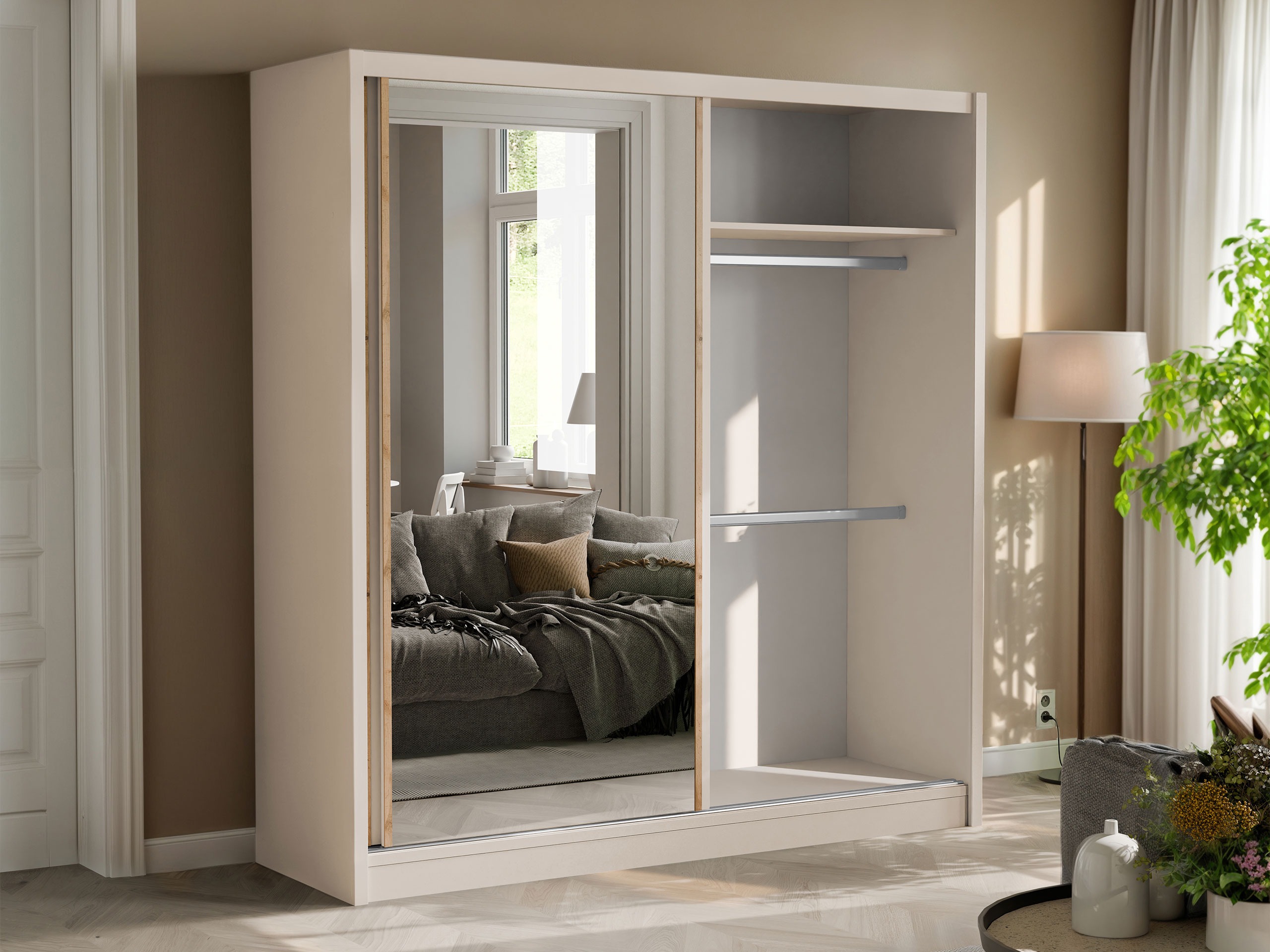 Armoire Honolulu 274 (Cachemire + Chêne wotan)