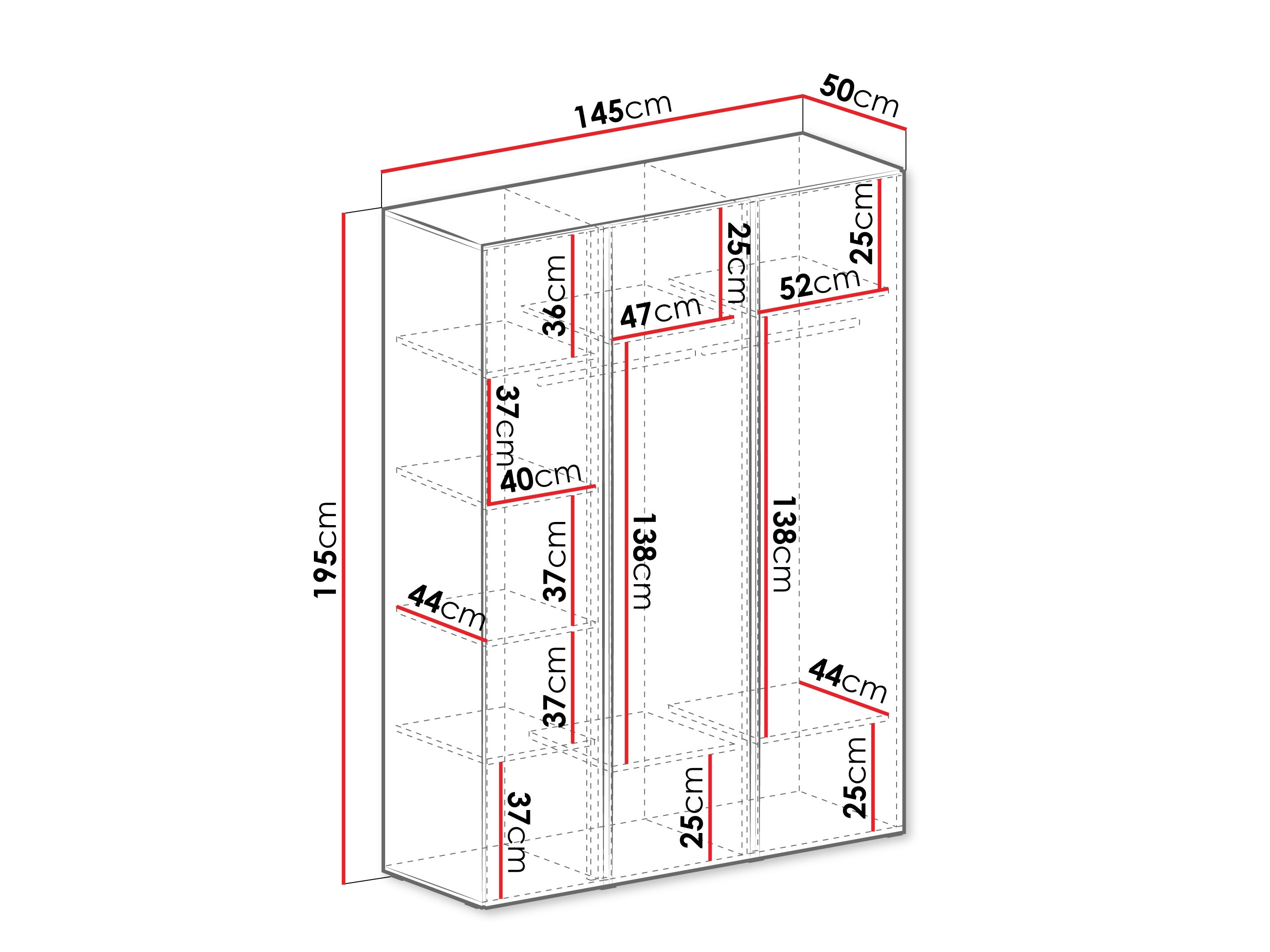 Armoire Fiosono 100 (Eucalyptus + Chêne)