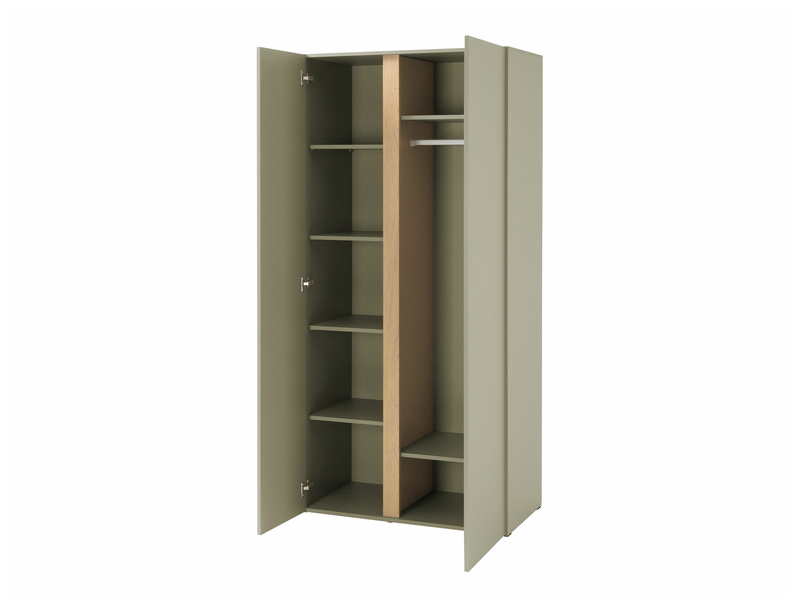 Armoire Fiosono 102 (Beige + Chêne clair)