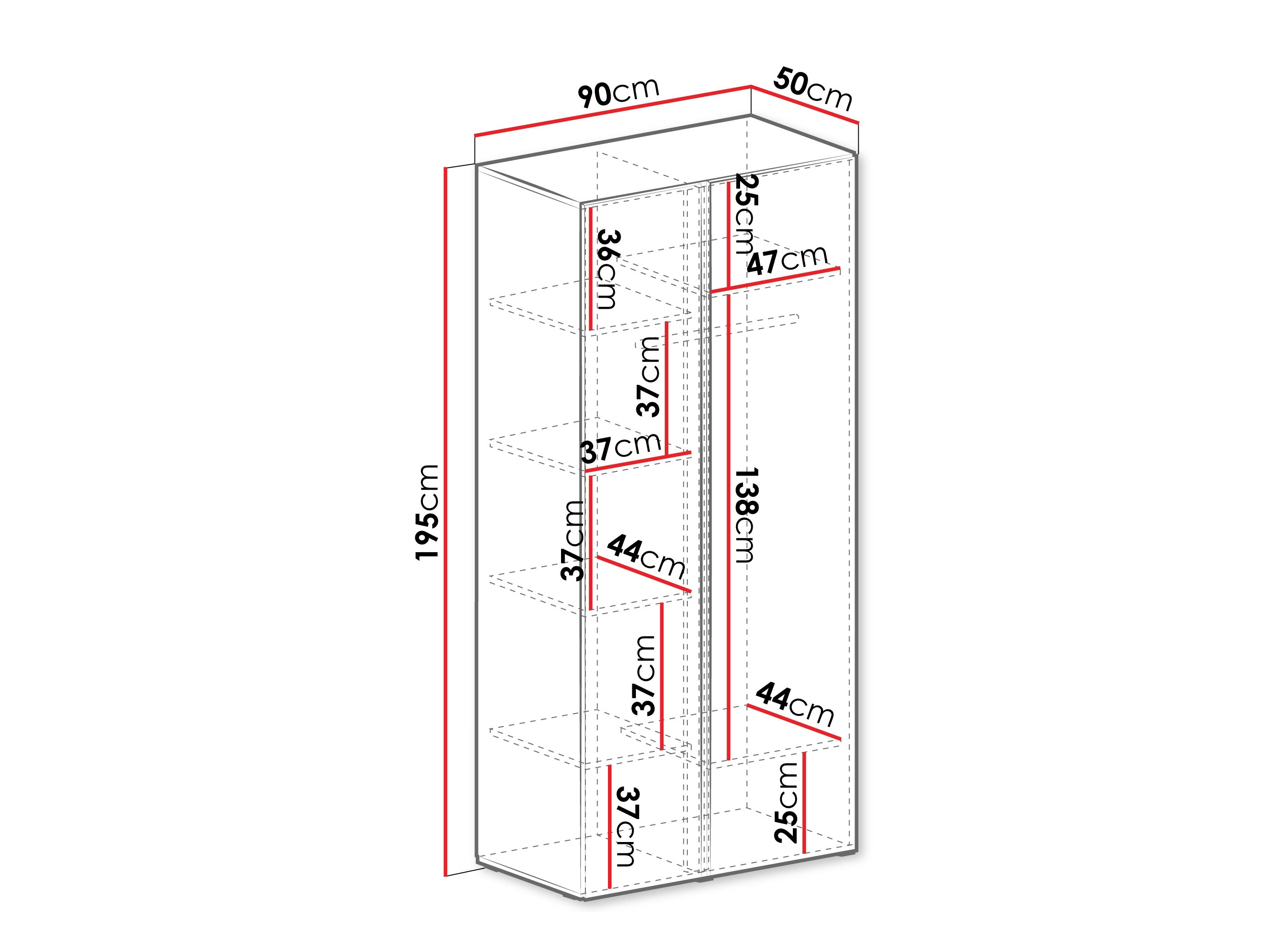 Armoire Fiosono 102 (Beige + Chêne clair)
