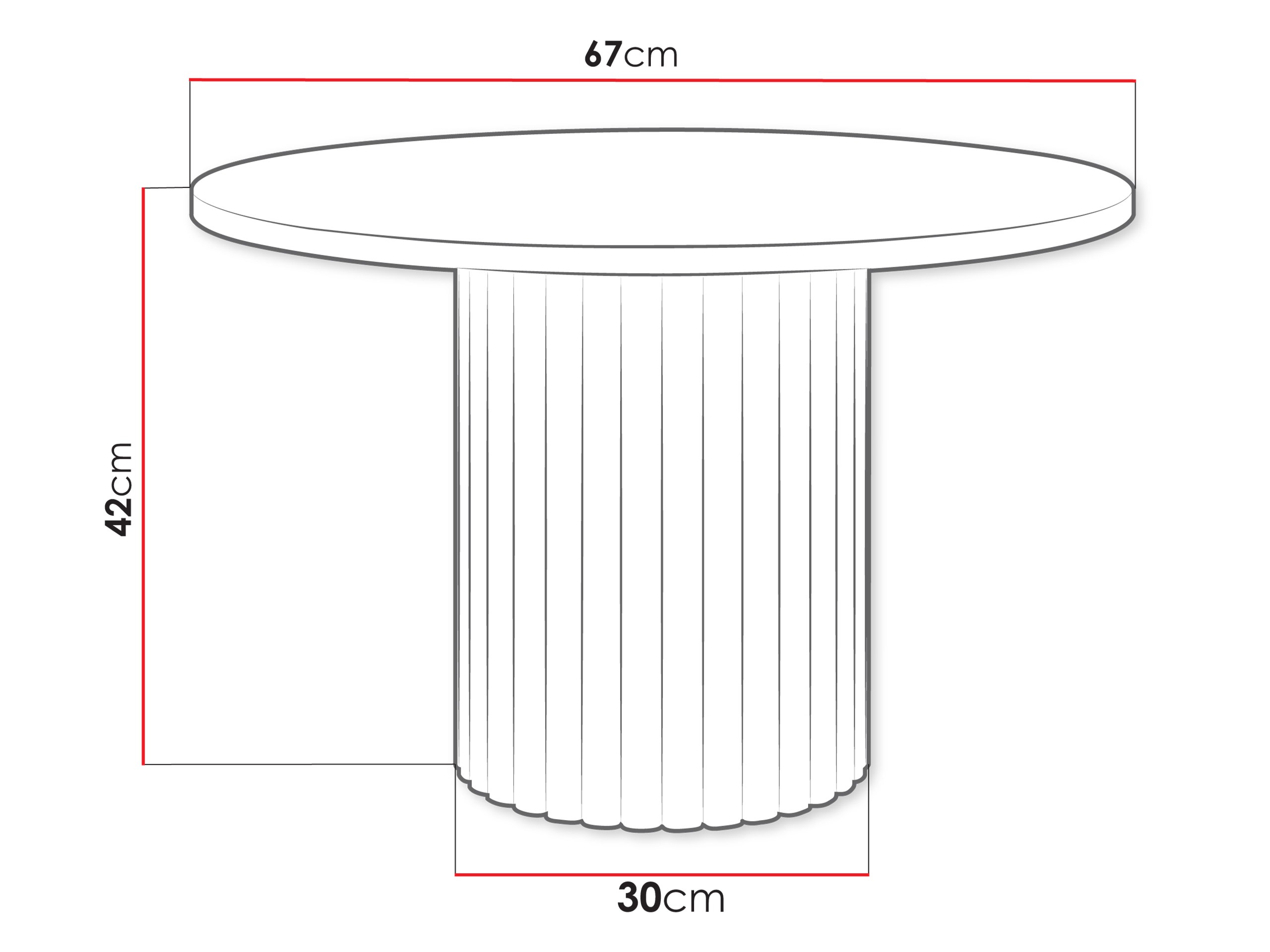 Table basse Dearborn 107 (Blanc)