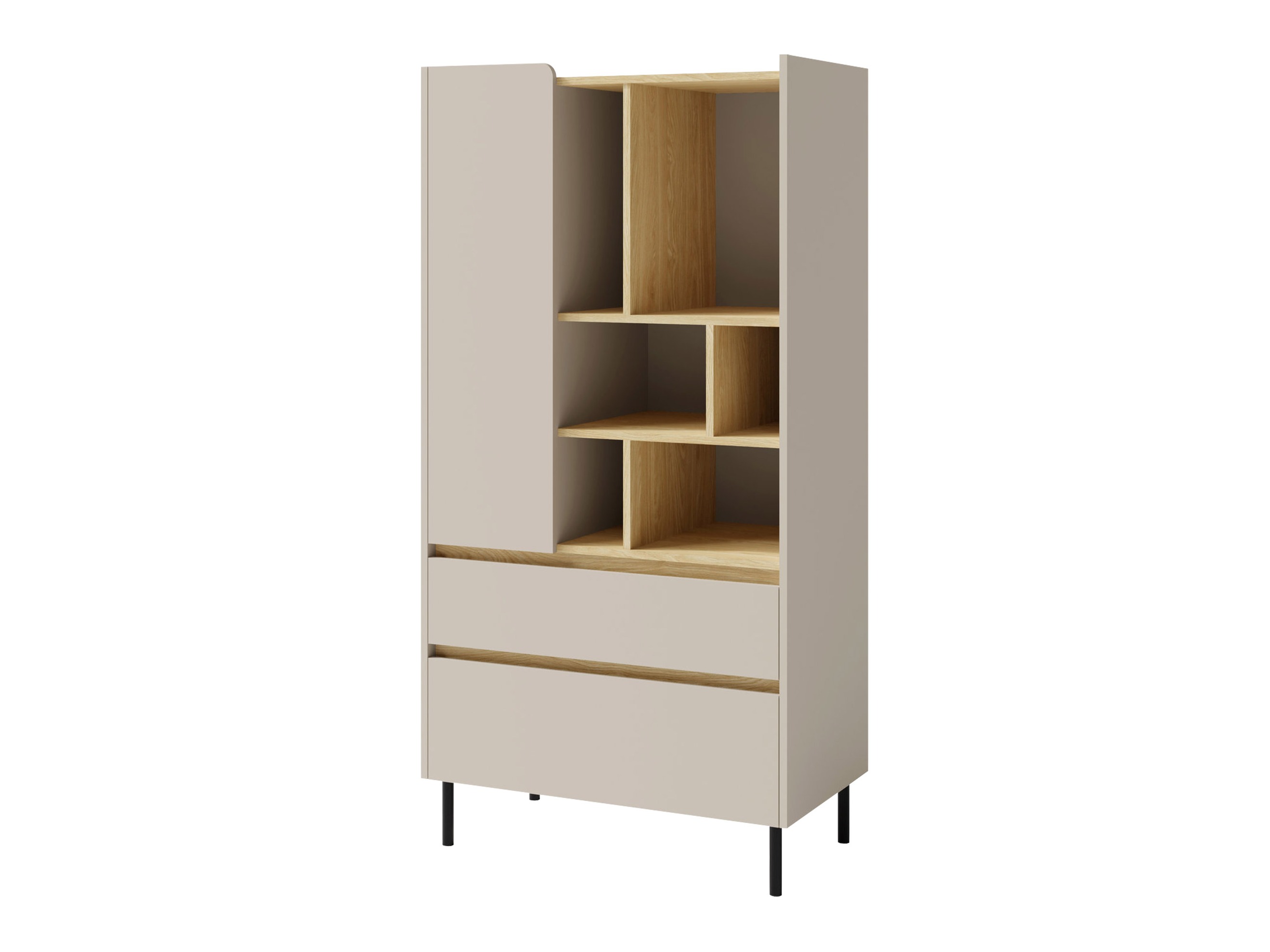 Étagère Fiosono 105 (Beige + Chêne clair)