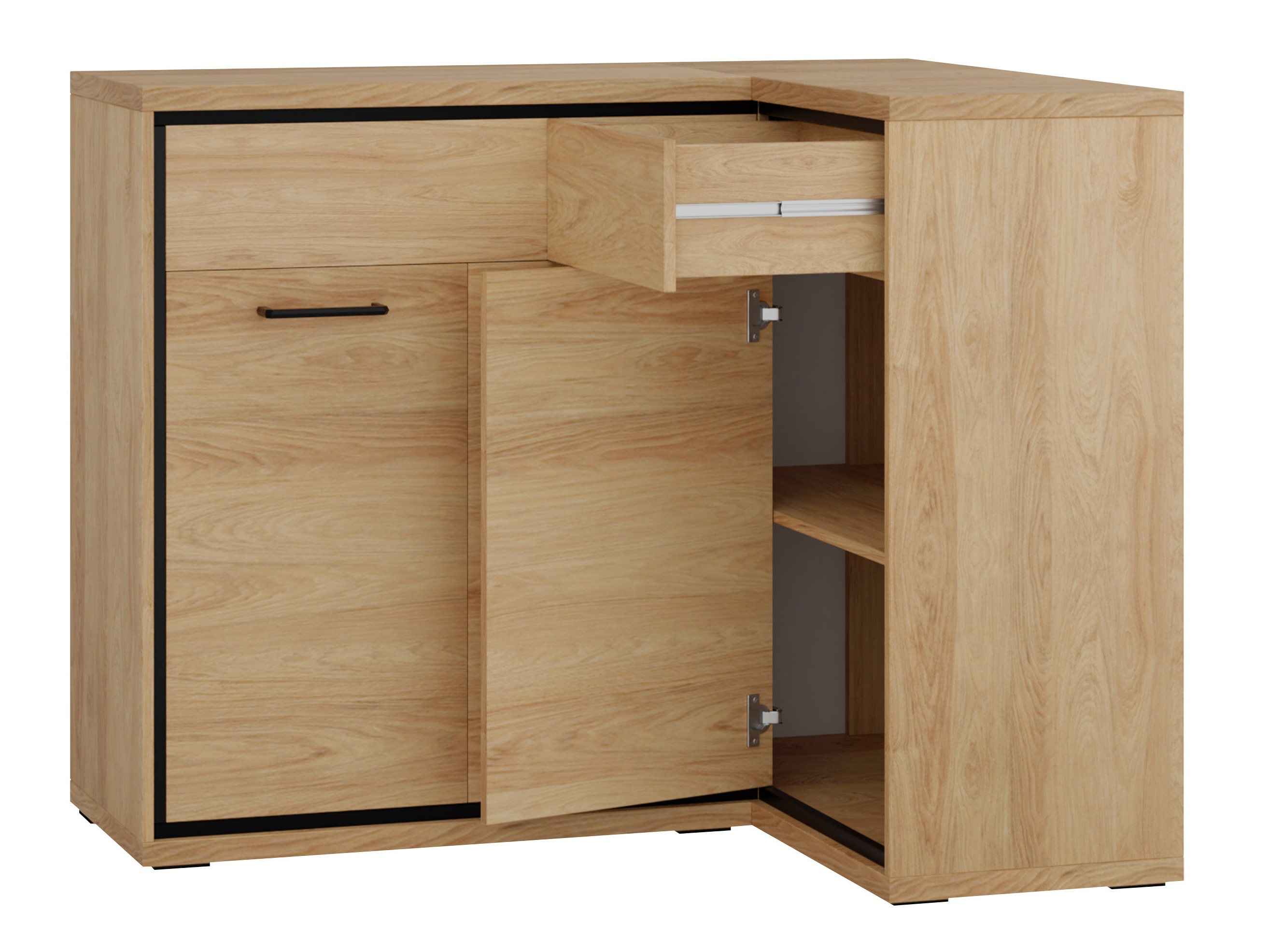 Commode d'angle Etrmoni 106 (Clair bois)