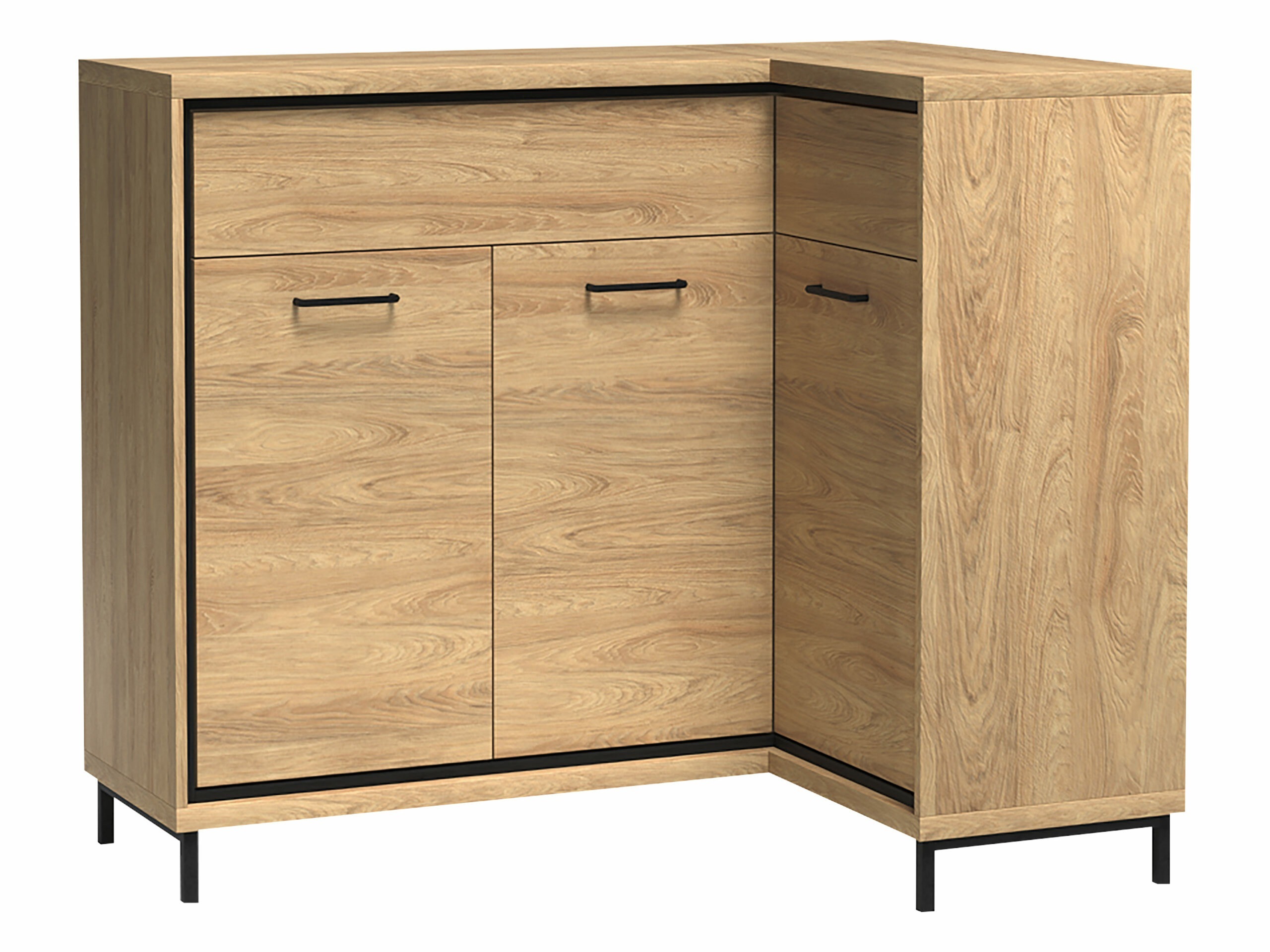 Commode d'angle Etrmoni 106 (Clair bois)