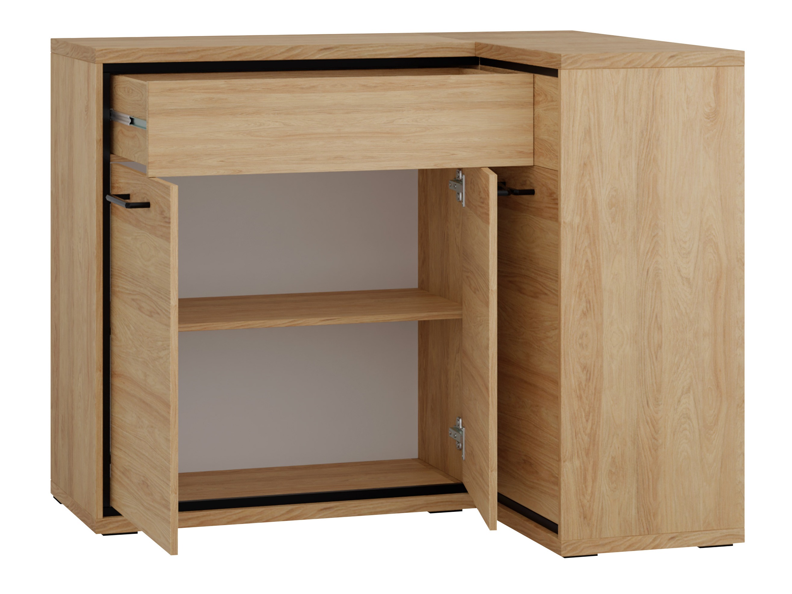 Commode d'angle Etrmoni 106 (Clair bois)