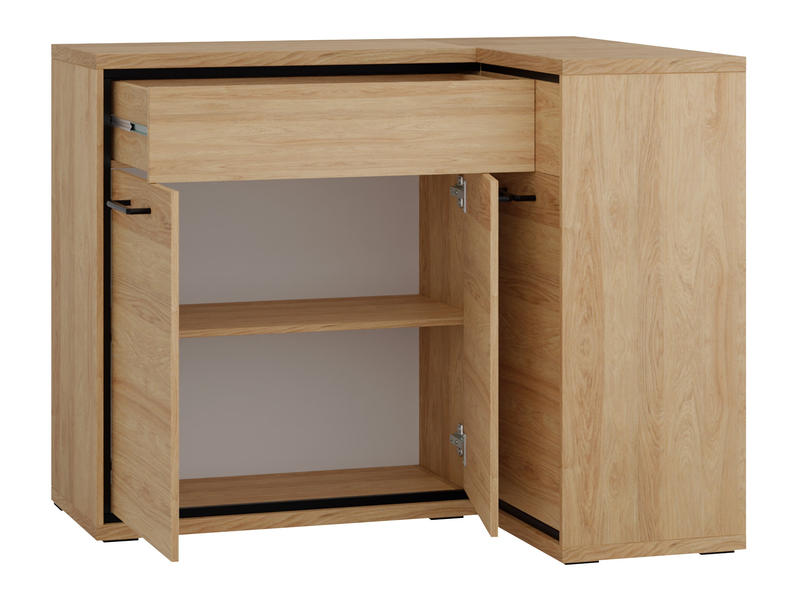 Commode d'angle Etrmoni 106 (Clair bois)