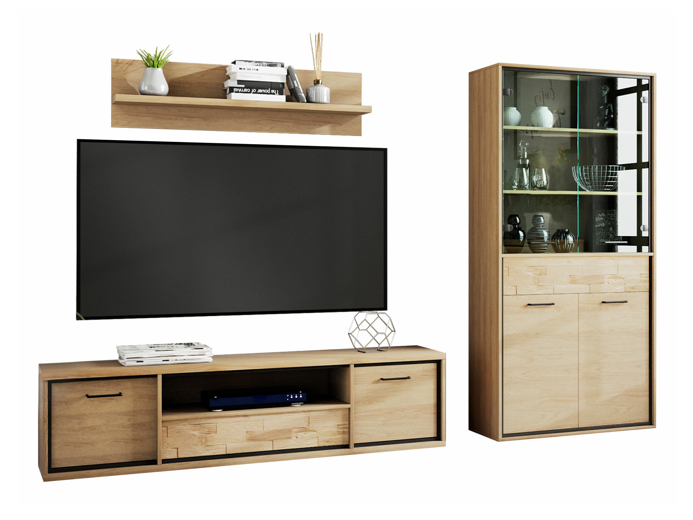 Ensemble de salon Etrmoni 119 (Clair bois + Chêne)