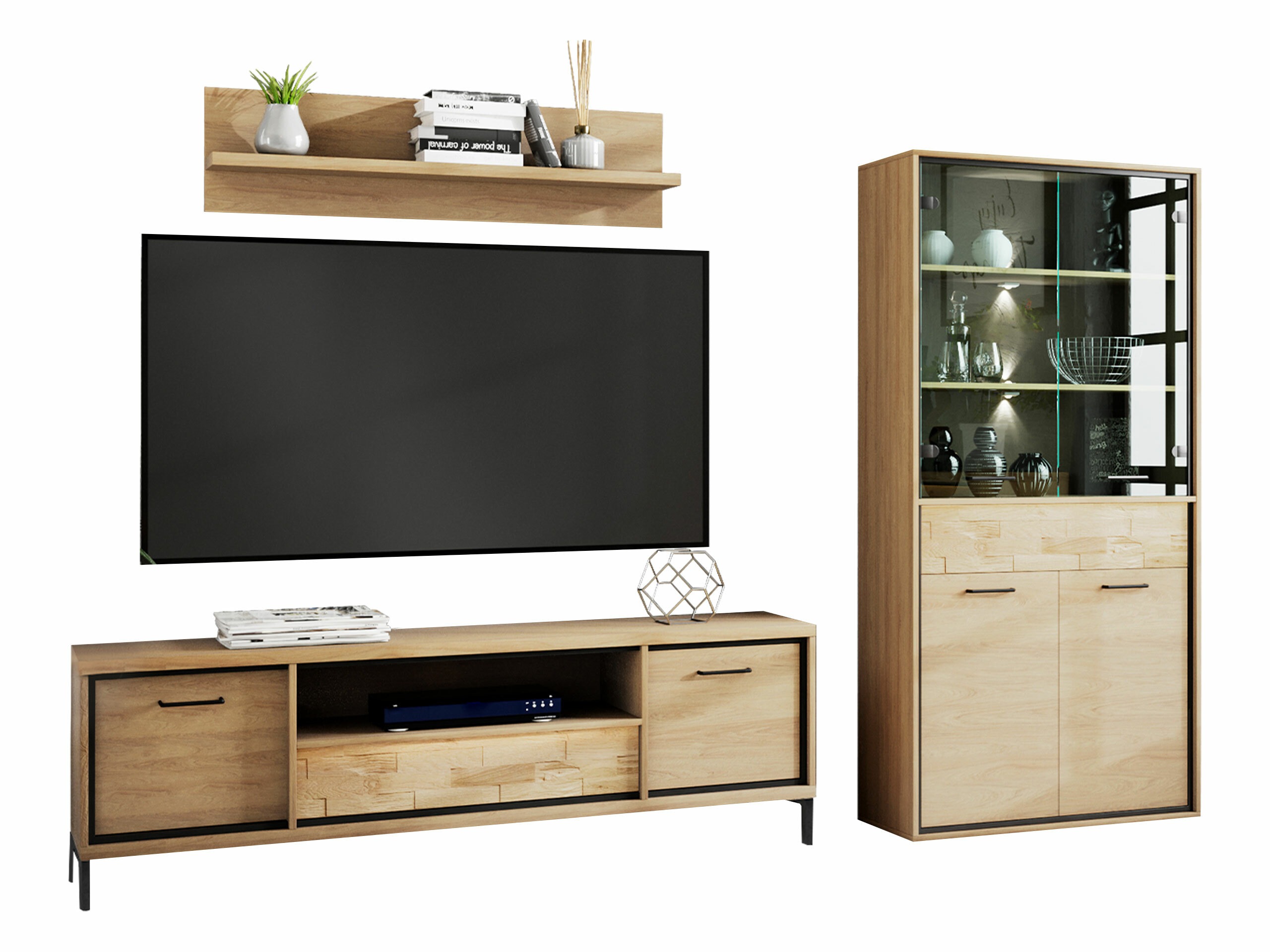 Ensemble de salon Etrmoni 119 (Clair bois + Chêne)