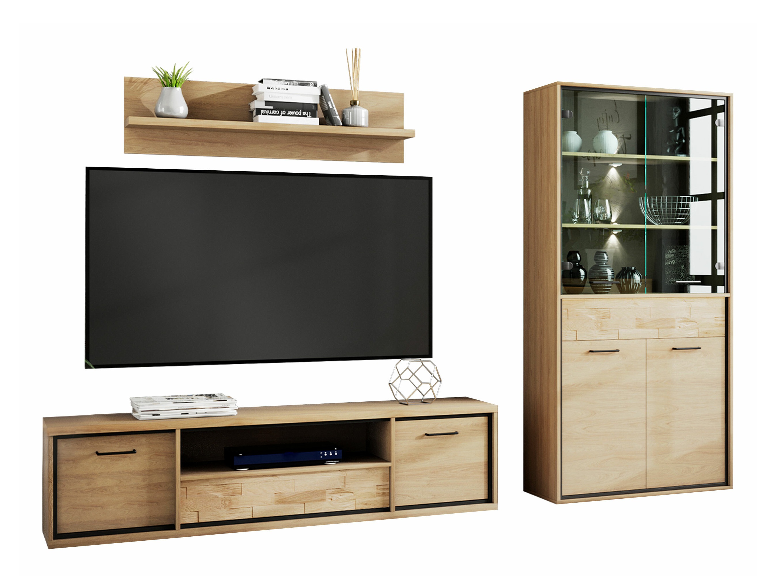 Ensemble de salon Etrmoni 119 (Clair bois + Chêne)