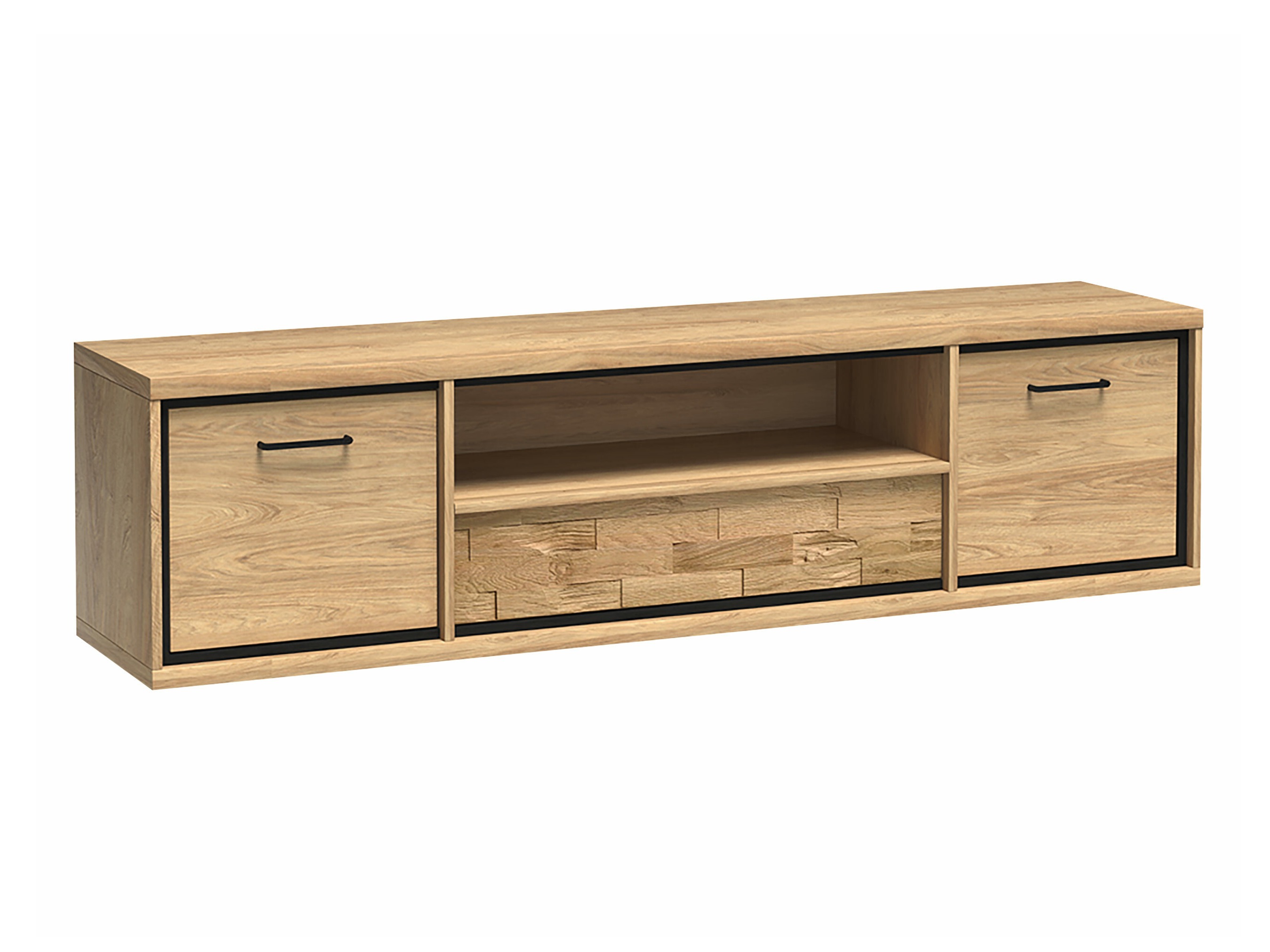 Meuble TV Etrmoni 111 (Clair bois + Chêne)