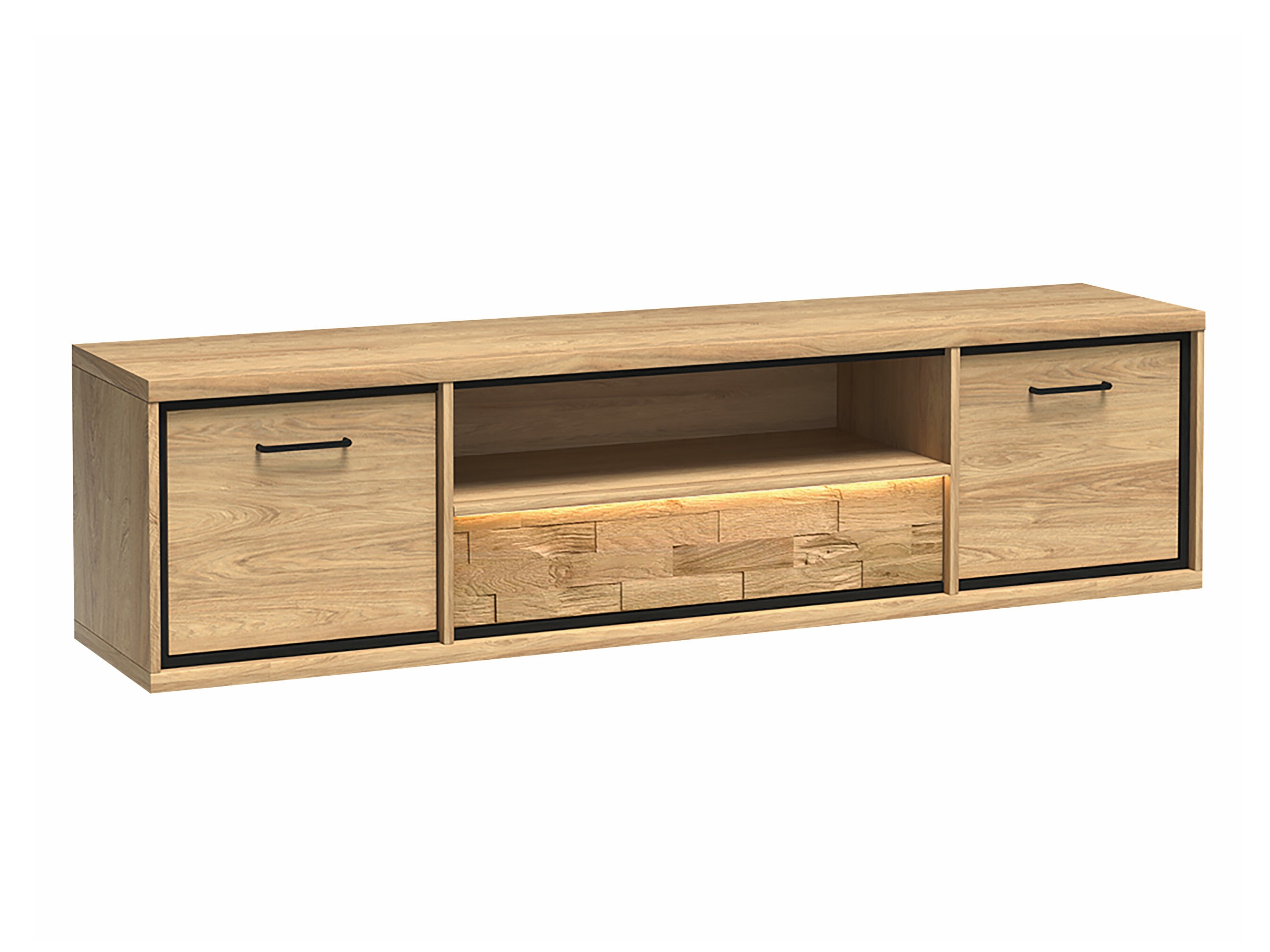 Meuble TV Etrmoni 111 (Clair bois + Chêne)