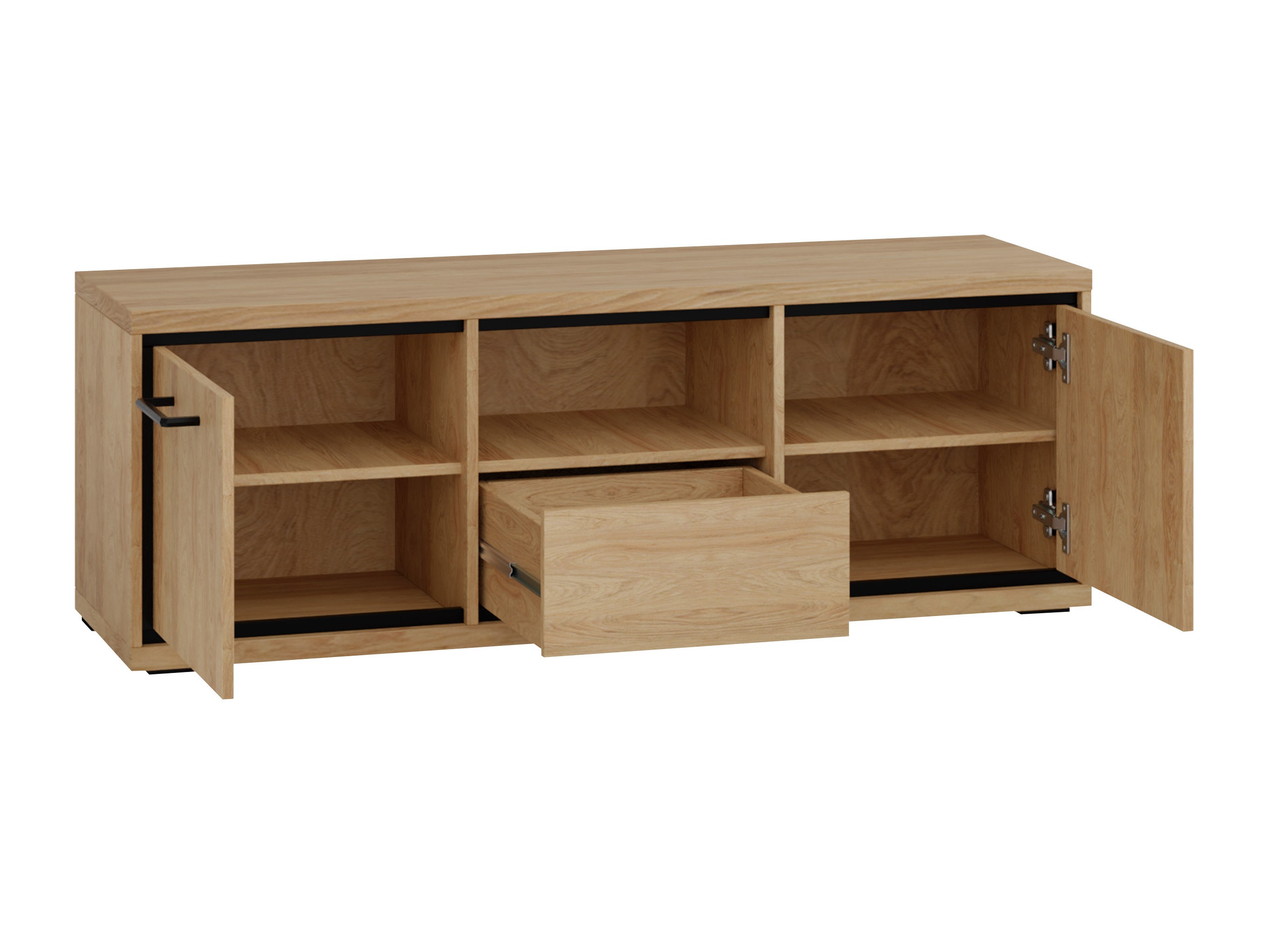 Meuble TV Etrmoni 112 (Clair bois + Chêne)